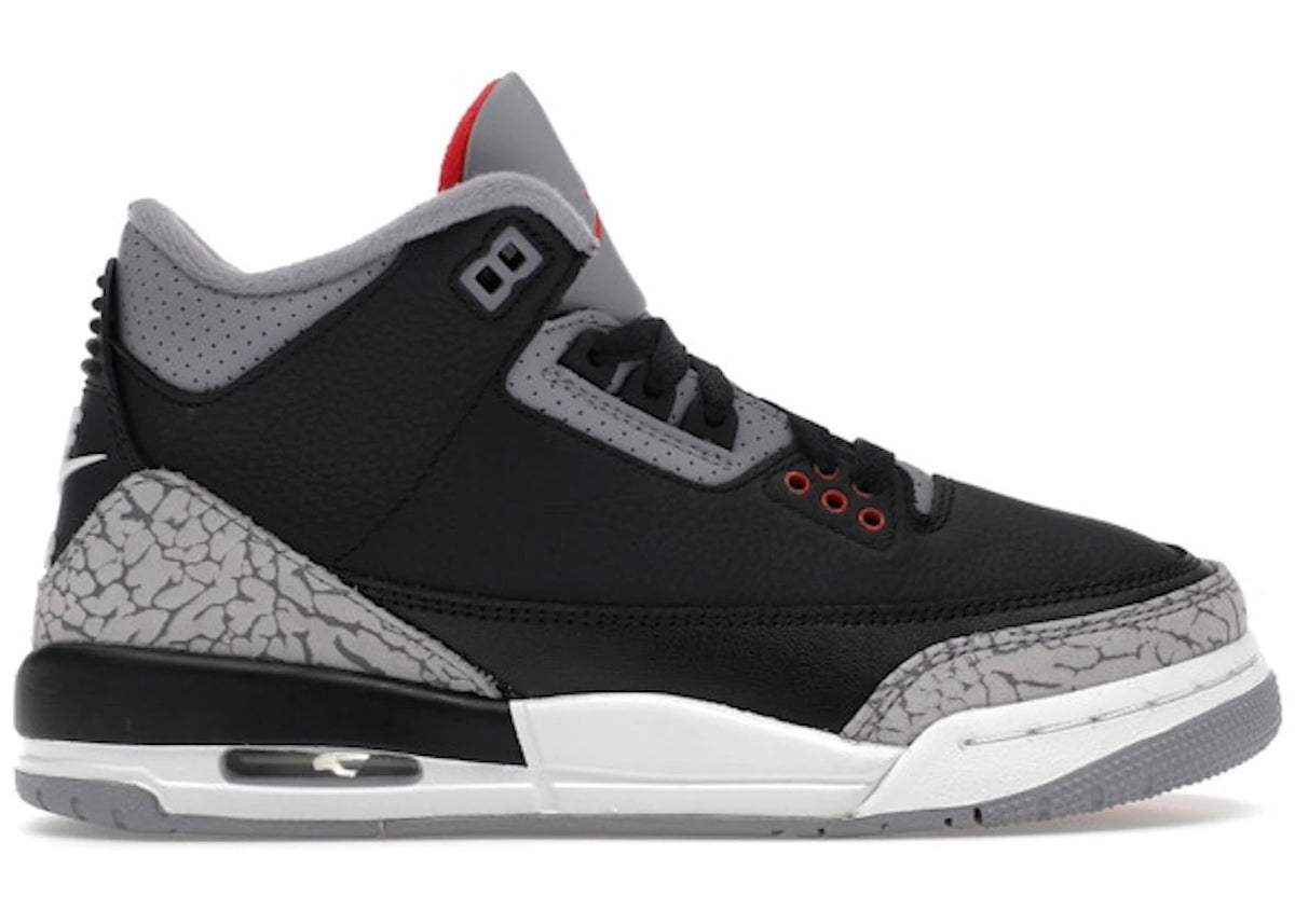 Jordan 3 Retro Black Cement (2024) (GS) - Size 6.5Y