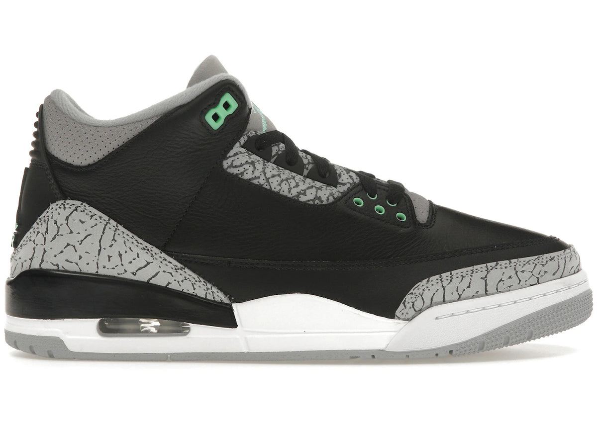Jordan 3 Retro Green Glow - Size 10