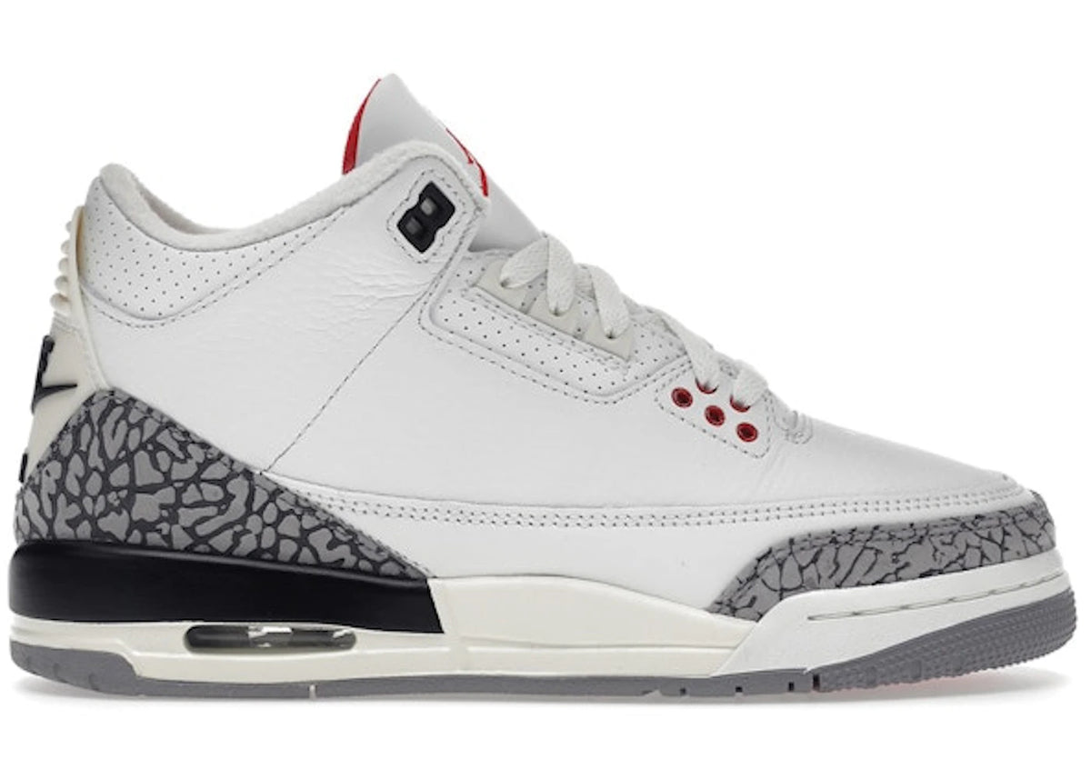 Jordan 3 Retro White Cement Reimagined (GS) - Size 6.5Y