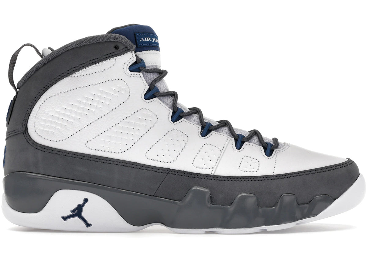Jordan 9 Retro Flint Grey French Blue (2026) - Size 9.5
