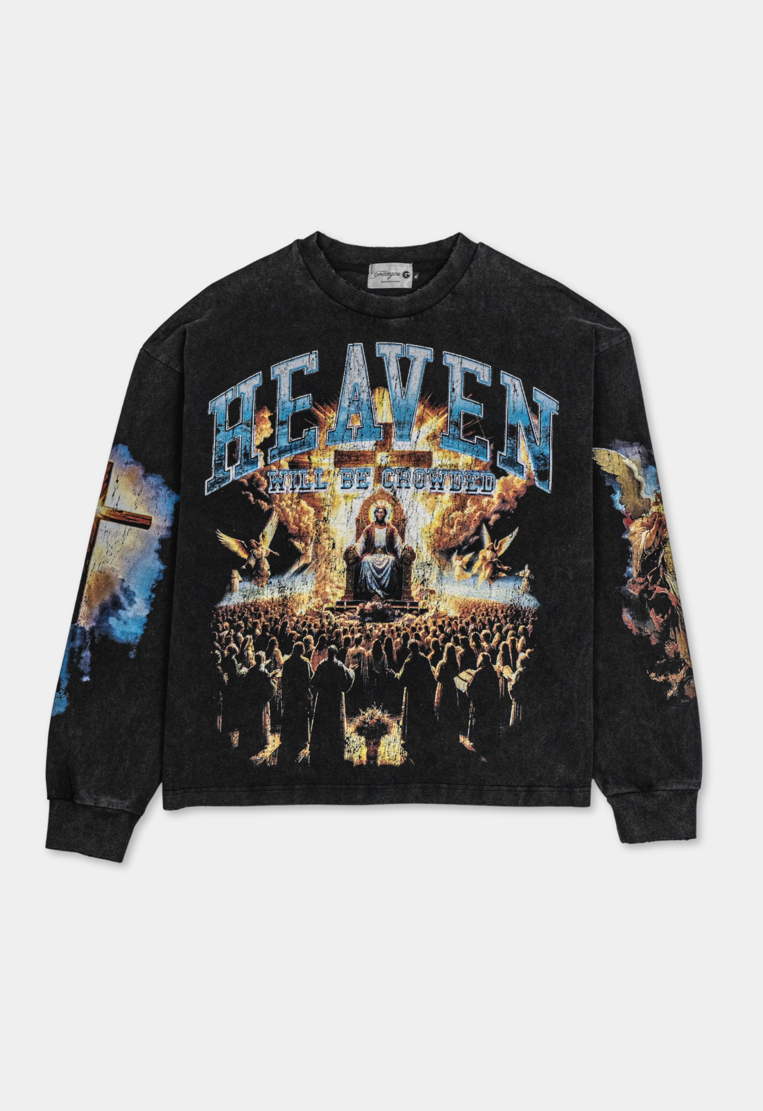 "CROWDED HEAVEN" L/S BOXY TEE