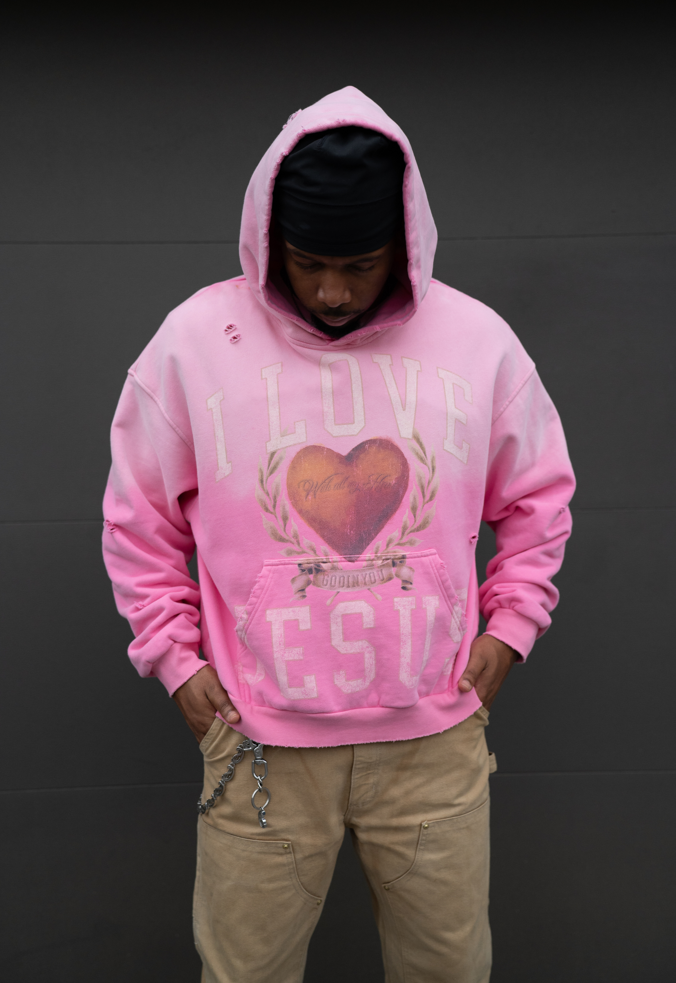 "I LOVE JESUS 2.0" HOODIE (PINK)