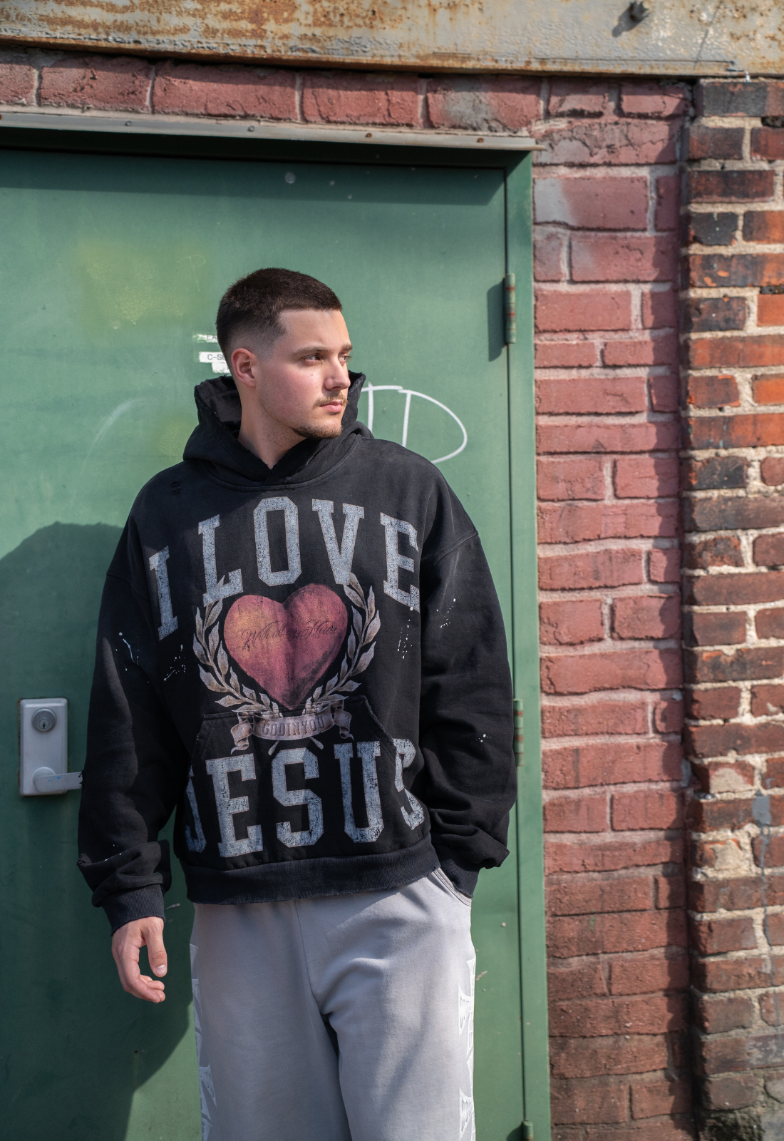 "I LOVE JESUS 2.0" HOODIE (BLACK)