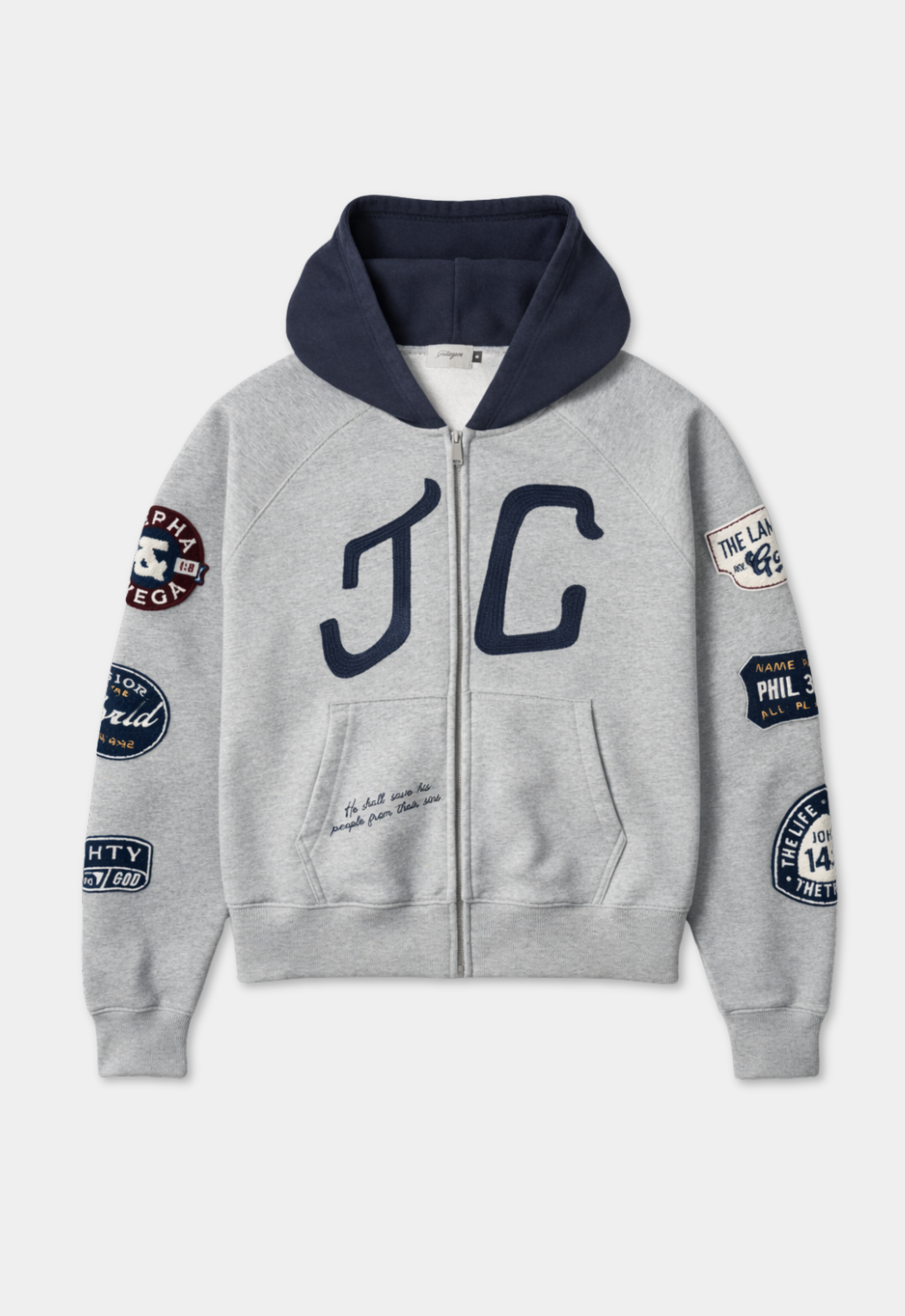 "JC" CHENILLE PATCH HOODIE