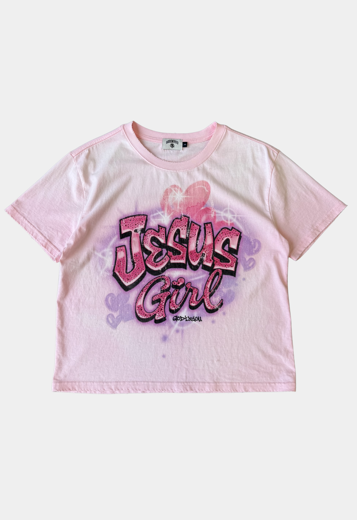 "JESUS GIRL" TEE PINK