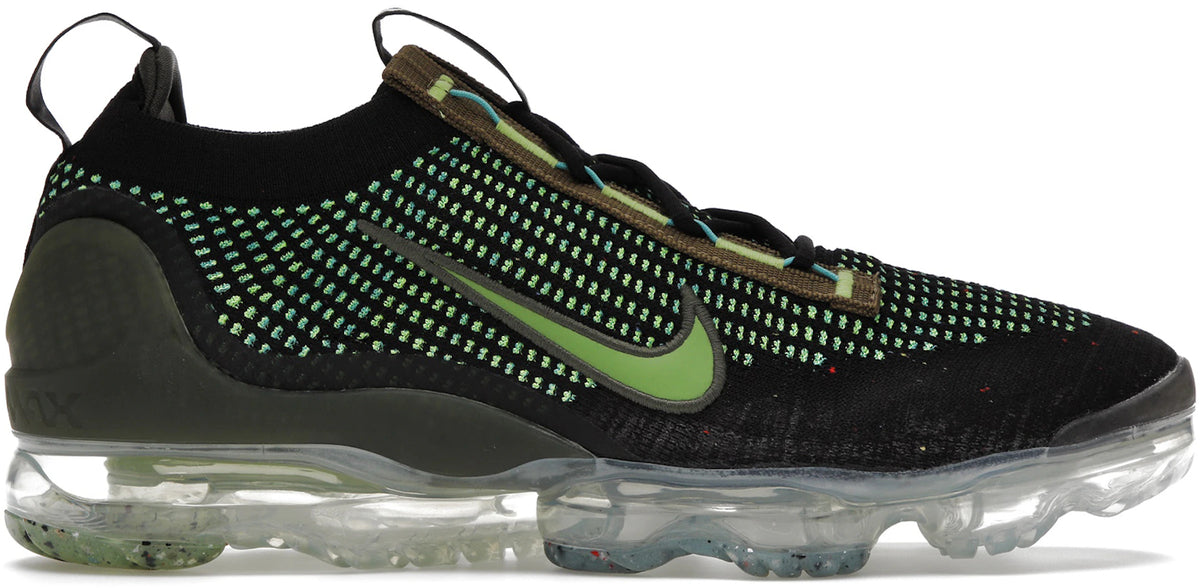 Nike Air VaporMax 2021 FK Black Chlorophyll Cargo Khaki - Size 11.5