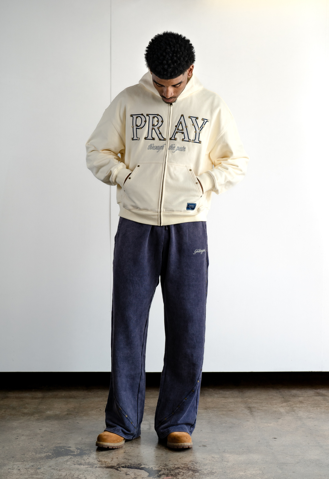 "PRAY" ZIP UP HOODIE