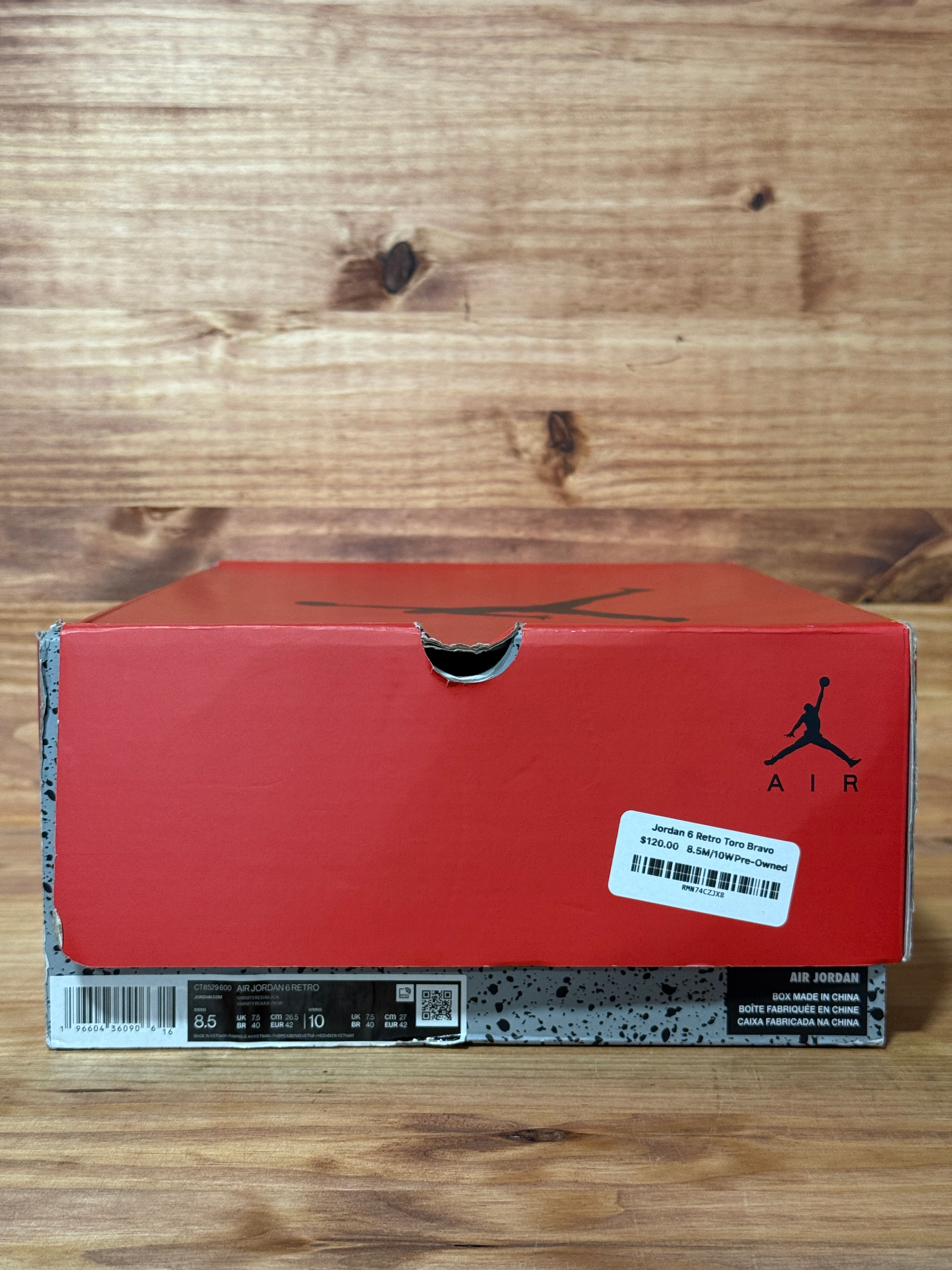 Jordan 6 Retro Toro Bravo
