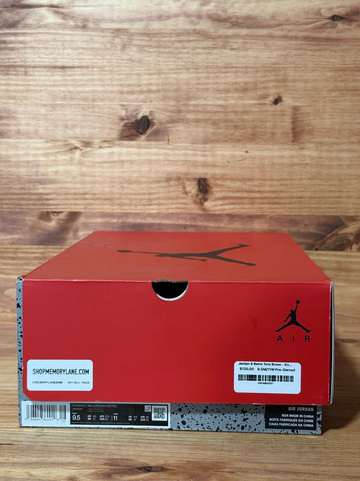 Jordan 6 Retro Toro Bravo - Size 9.5
