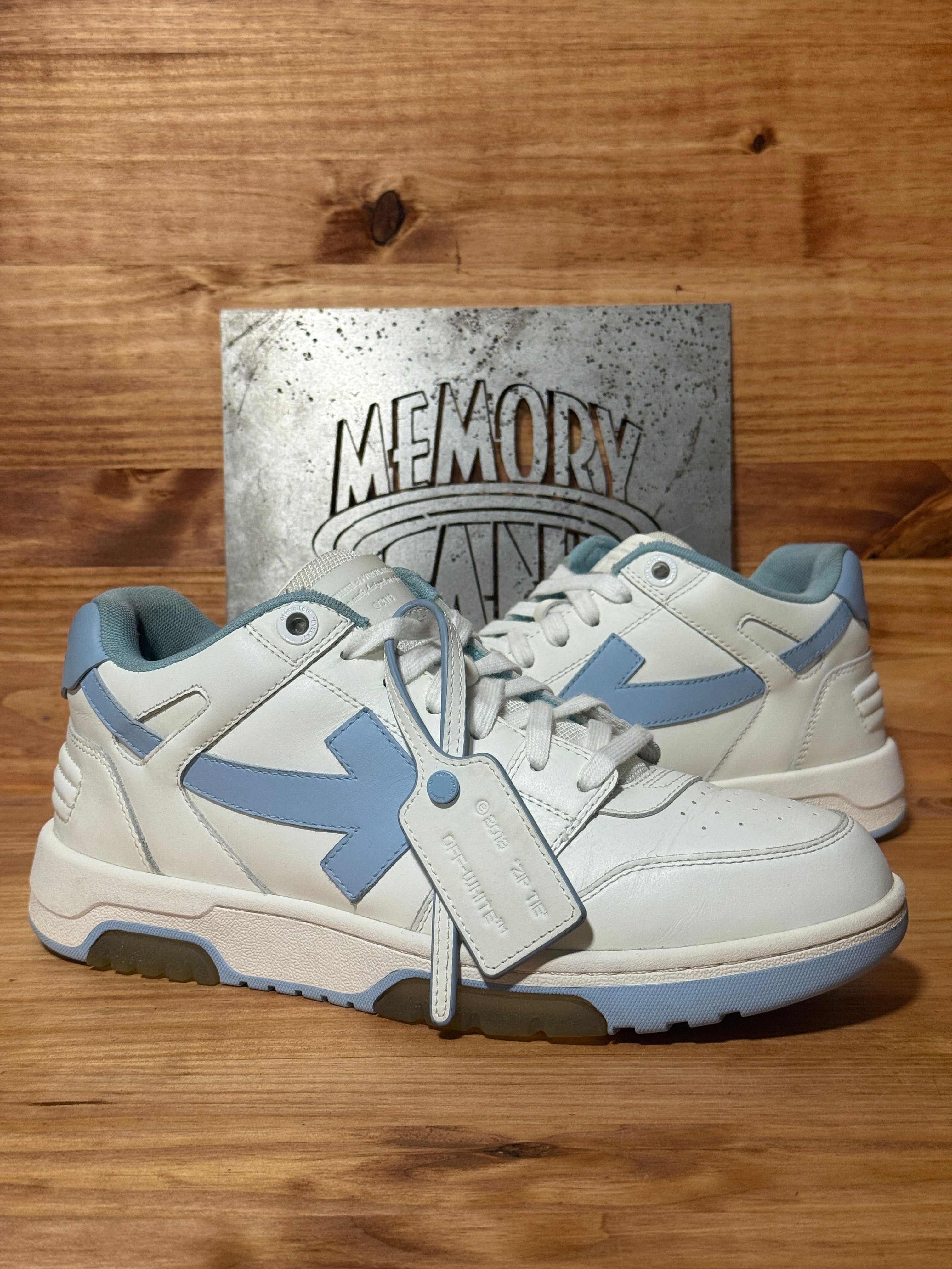 OFF-WHITE Out Of Office OOO Low Tops White Light Blue (2023)
