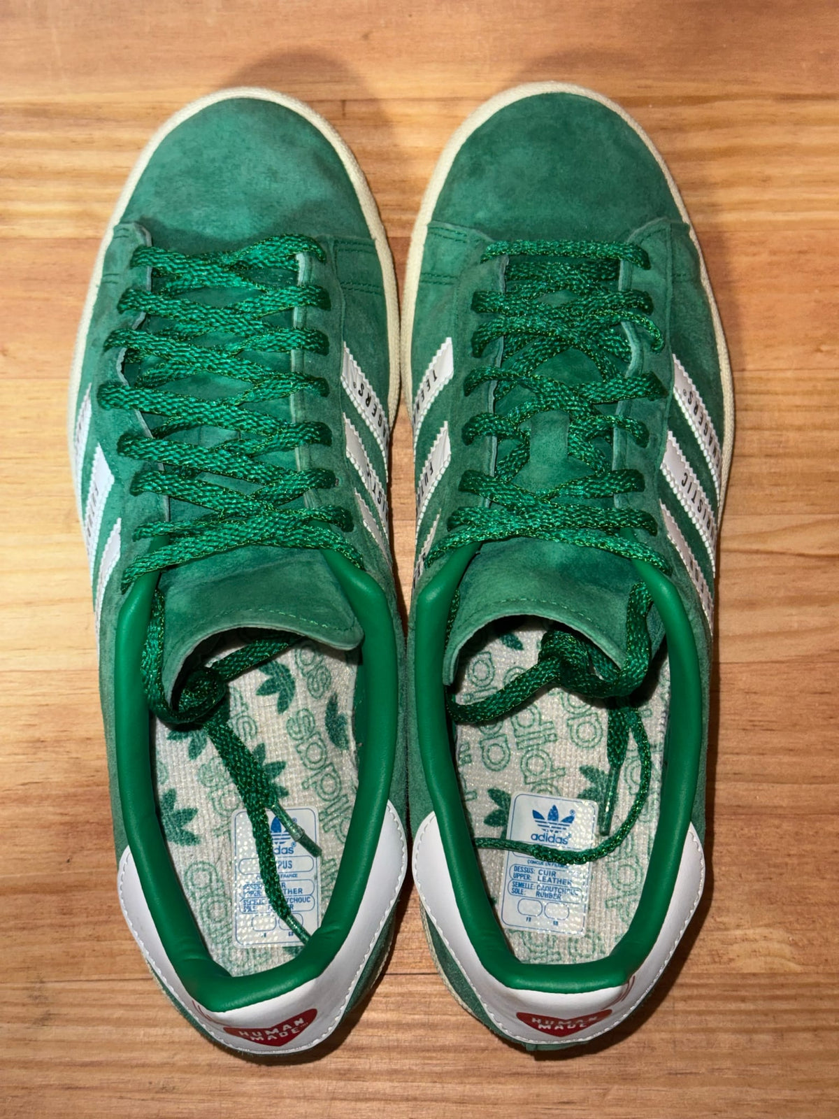 adidas Campus Human Made Green - Size 8.5