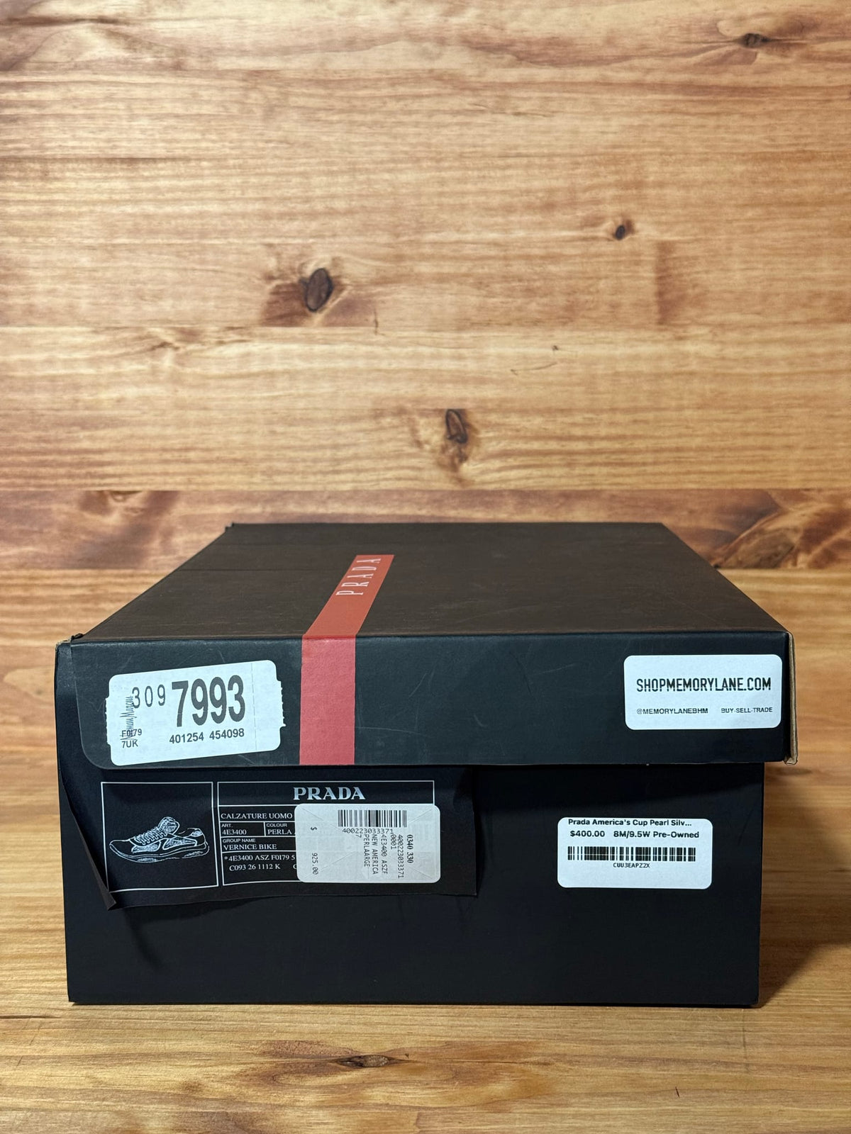 Prada America's Cup Pearl Silver - Size 8