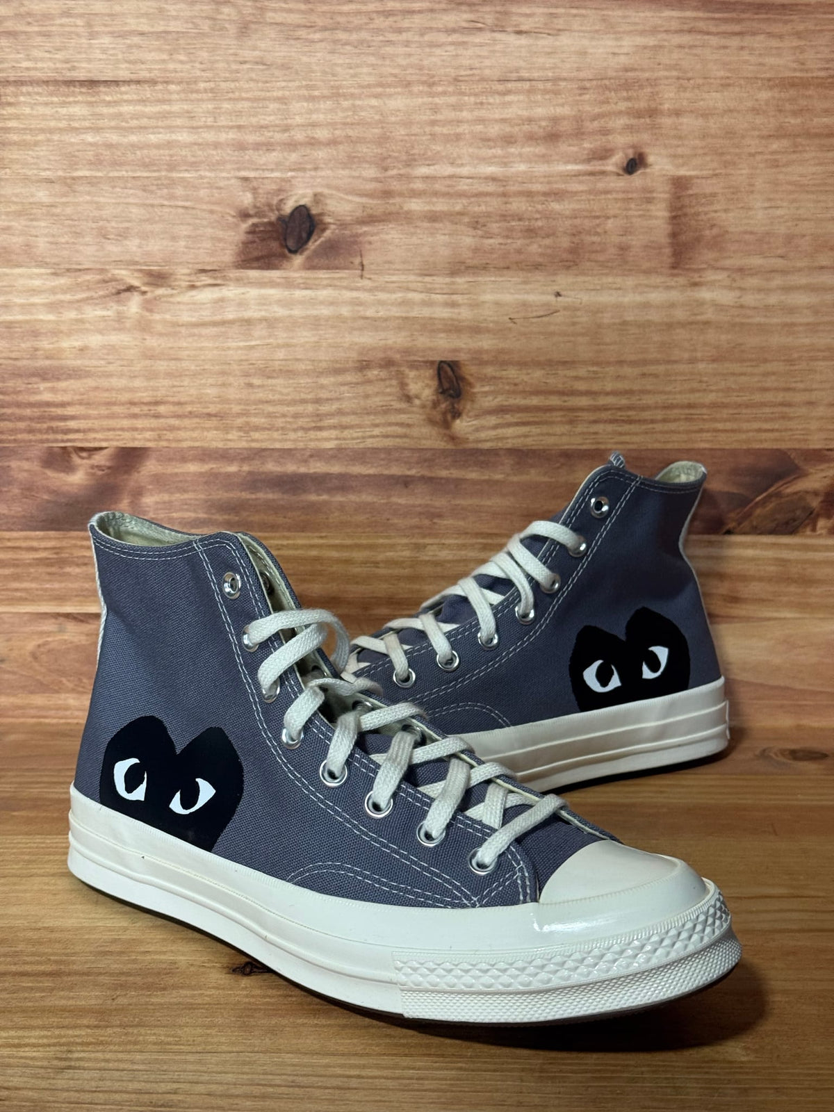 Converse Chuck Taylor All Star 70 Hi Comme des Garcons PLAY Grey - Size 9