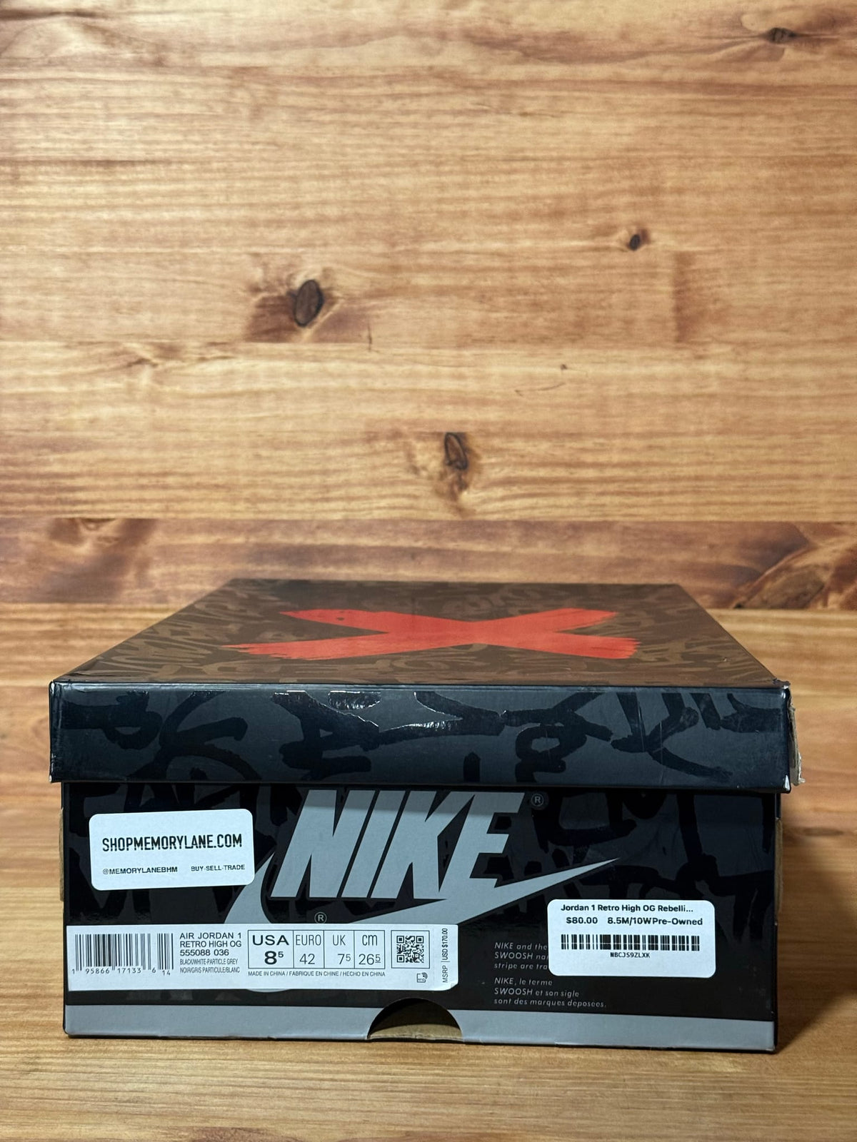 Jordan 1 Retro High OG Rebellionaire - Size 8.5