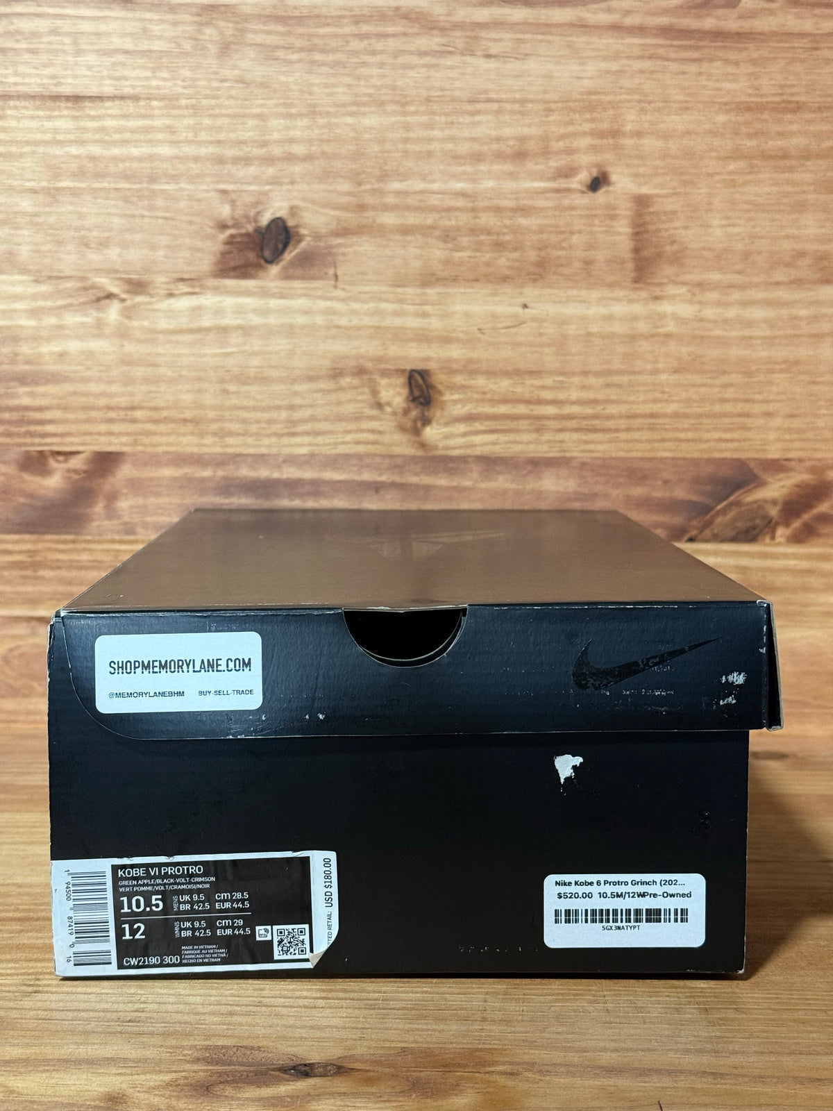 Nike Kobe 6 Protro Grinch (2020) - Size 10.5
