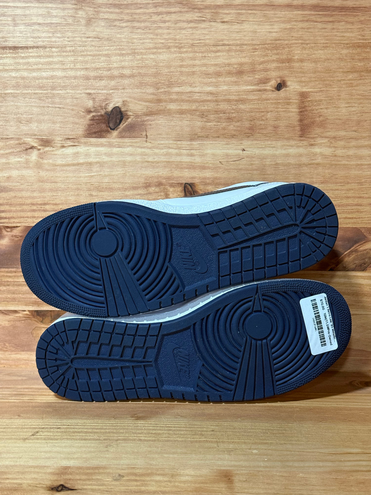 Jordan 1 Retro Low '85 Metallic Blue - Size 10