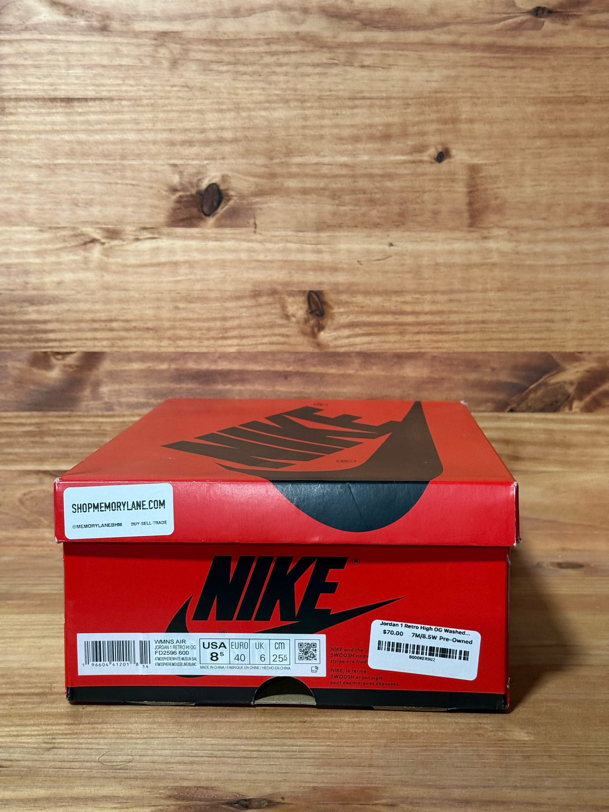 Jordan 1 Retro High OG Washed Pink (Women's) - Size 8.5W/7Y