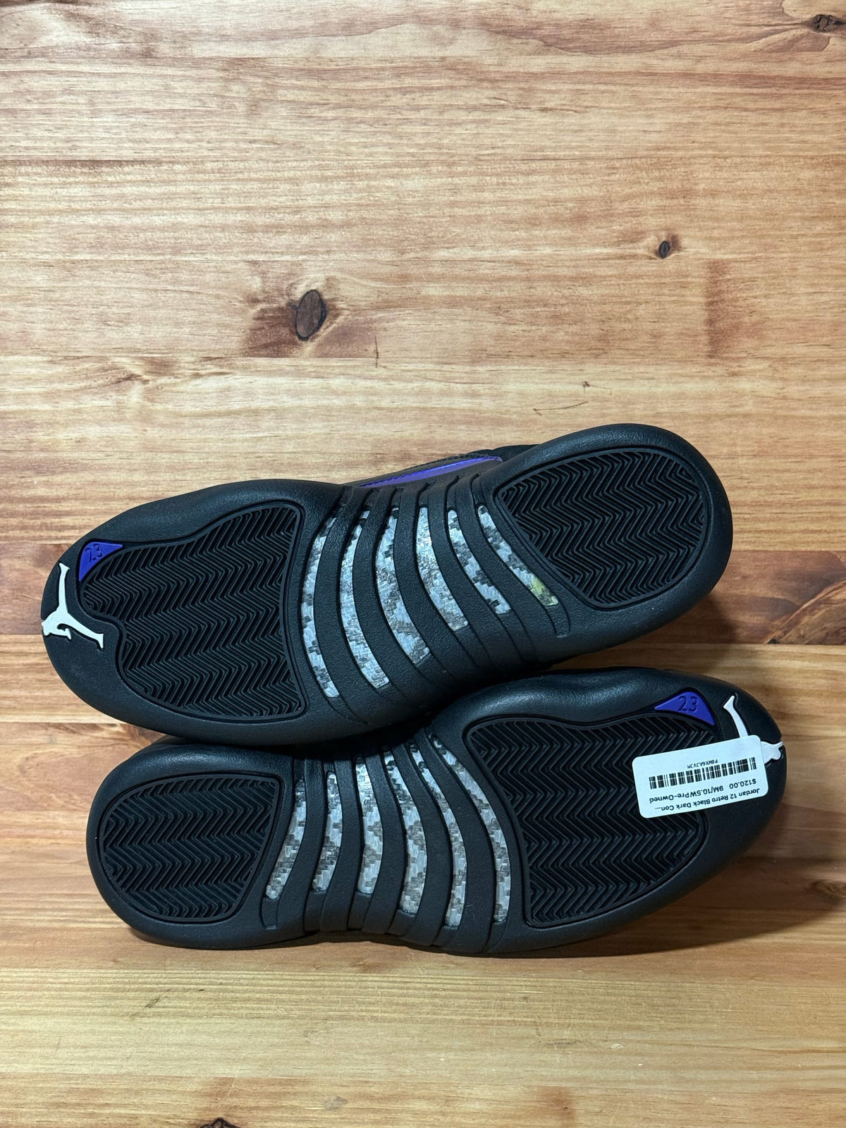 Jordan 12 Retro Black Dark Concord - Size 9