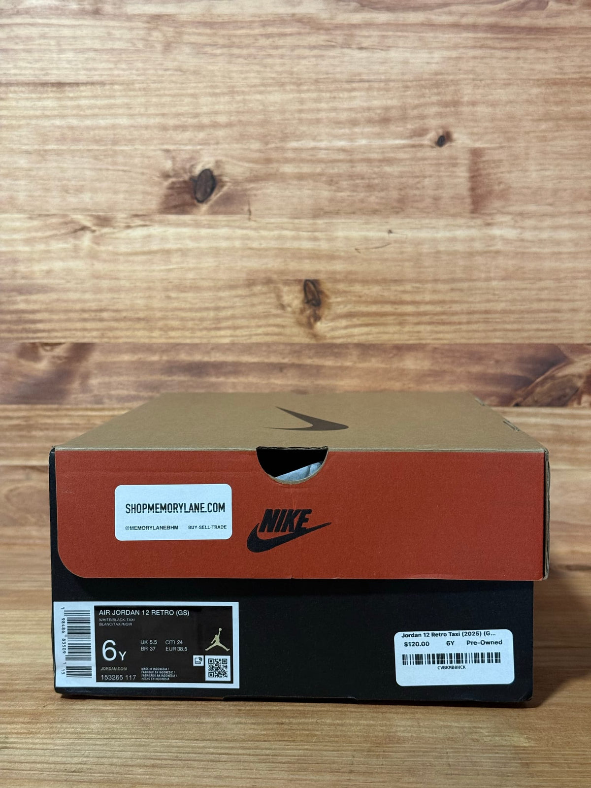 Jordan 12 Retro Taxi (2025) (GS) - Size 6Y