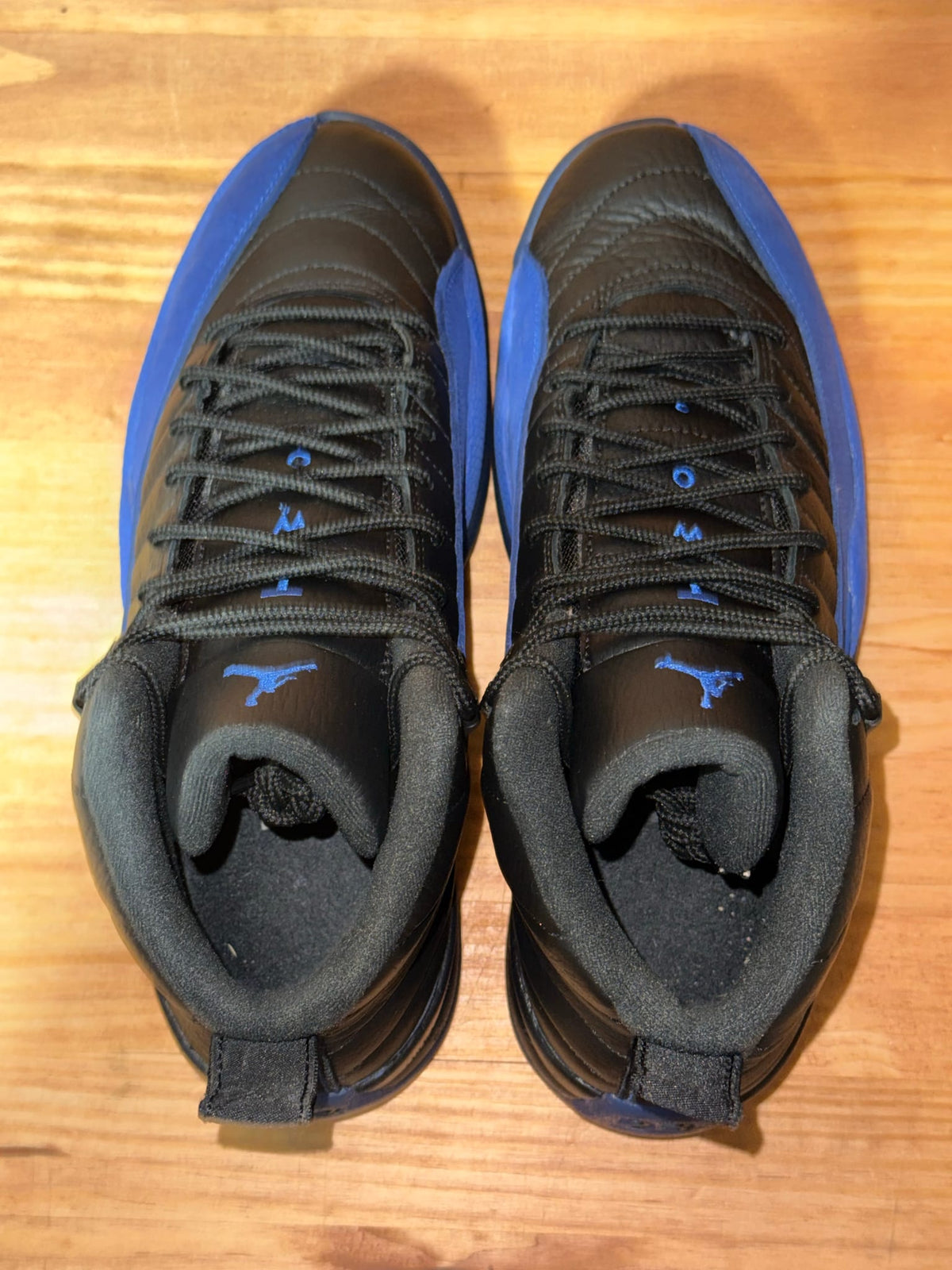 Jordan 12 Retro Black Game Royal - Size 9