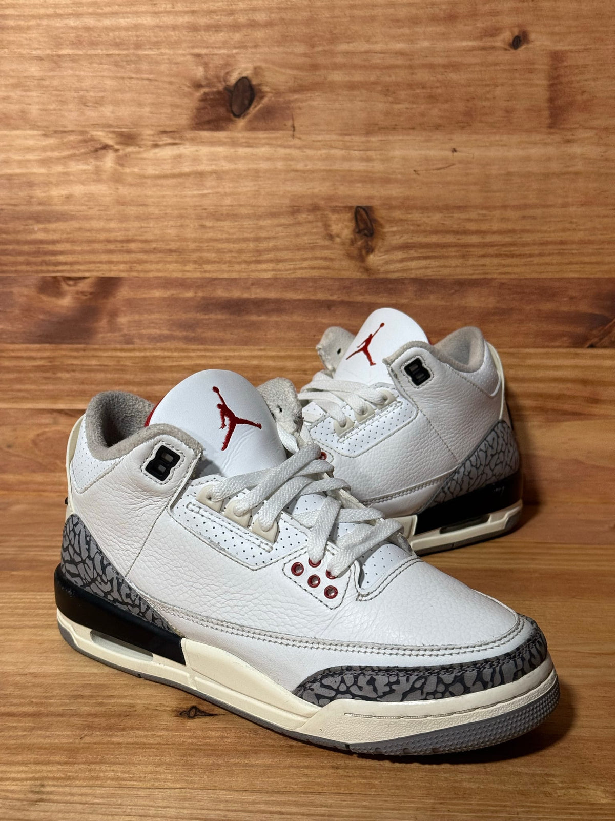 Jordan 3 Retro White Cement Reimagined (GS) - Size 6Y