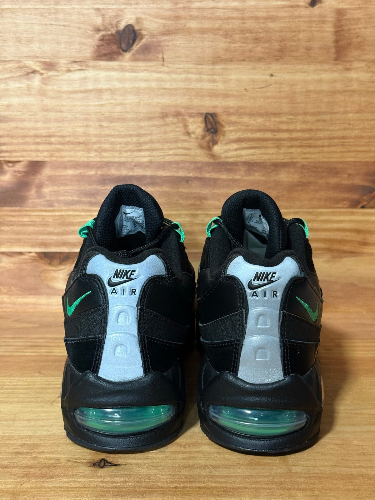 Nike Air Max 95 OG Big Bubble Black Green Shock - Size 9.5