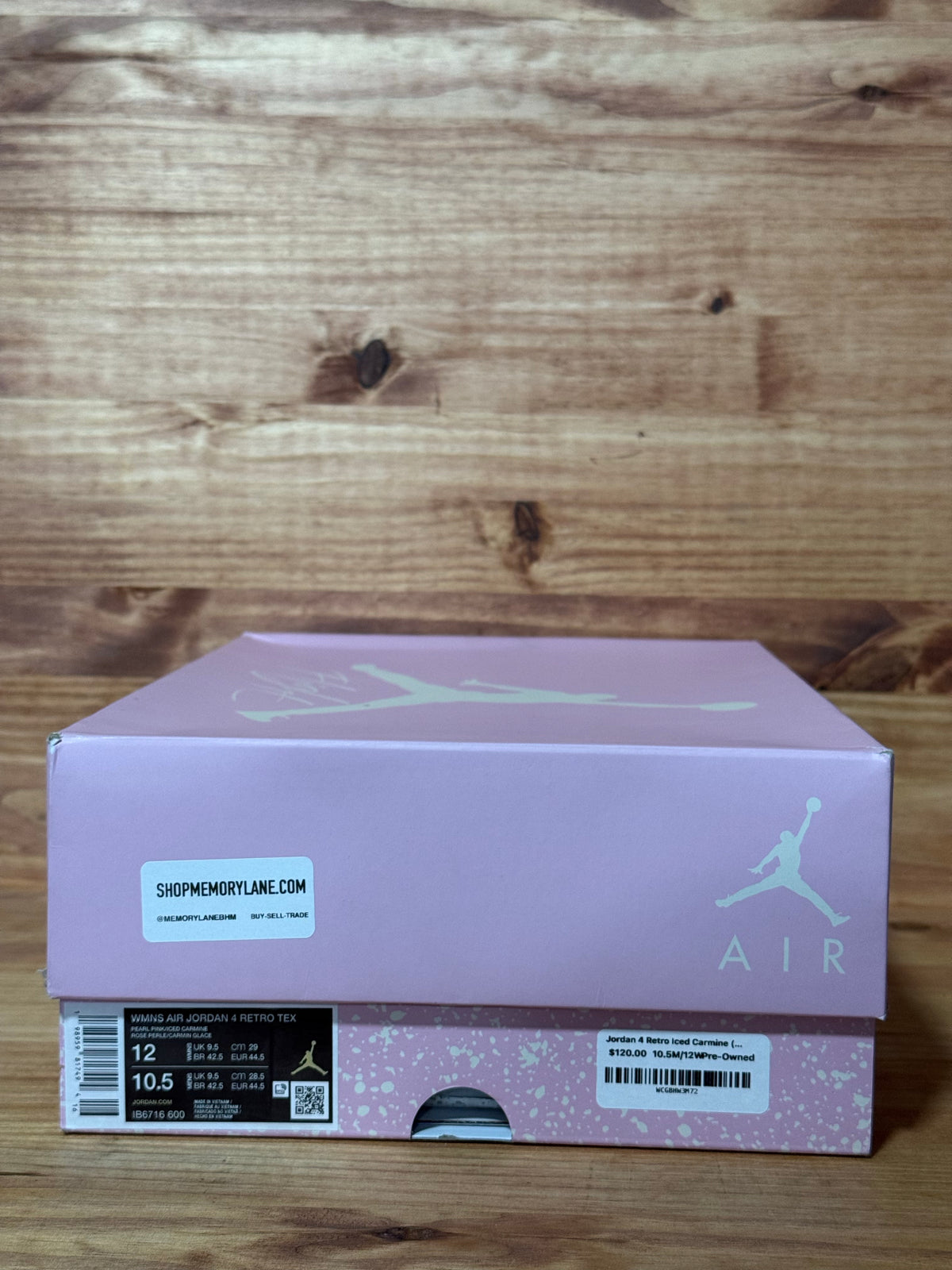 Jordan 4 Retro Iced Carmine (Women's)