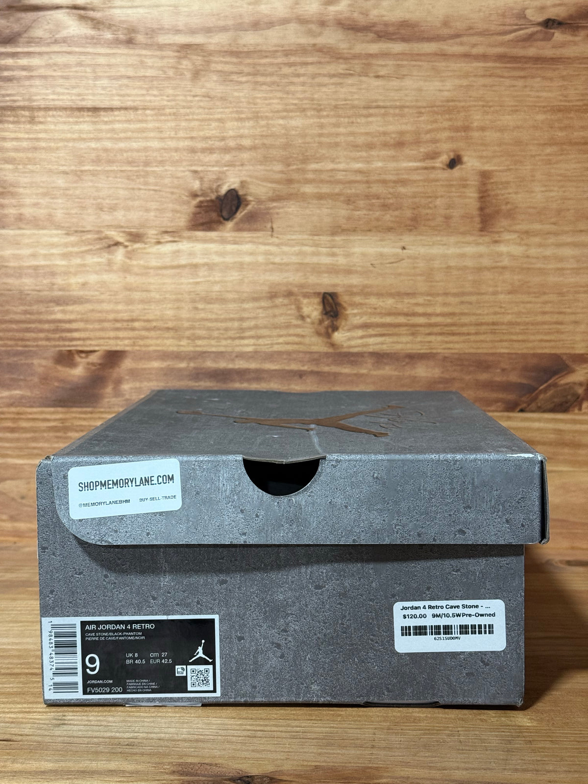 Jordan 4 Retro Cave Stone - Size 9