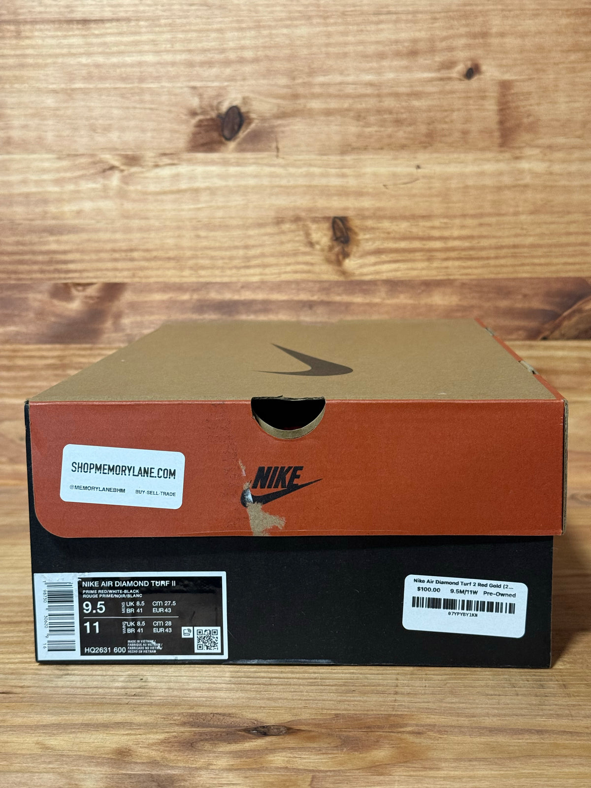 Nike Air Diamond Turf 2 Red Gold (2026)