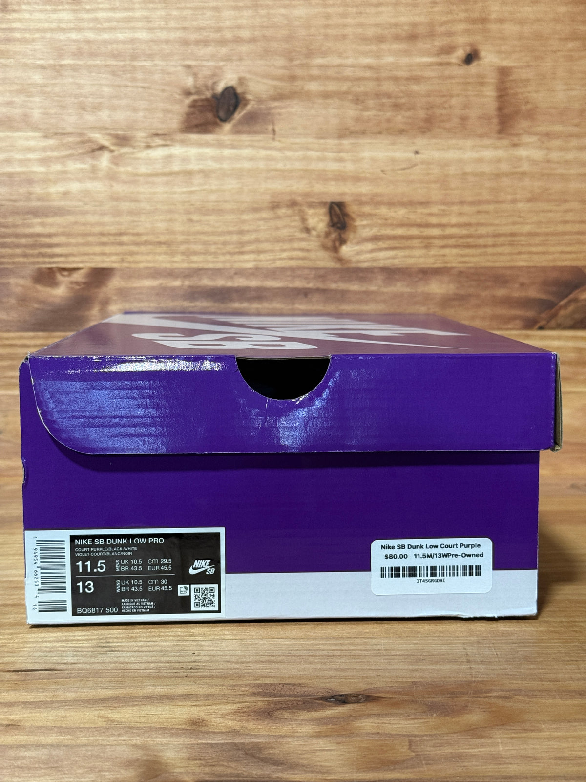 Nike SB Dunk Low Court Purple