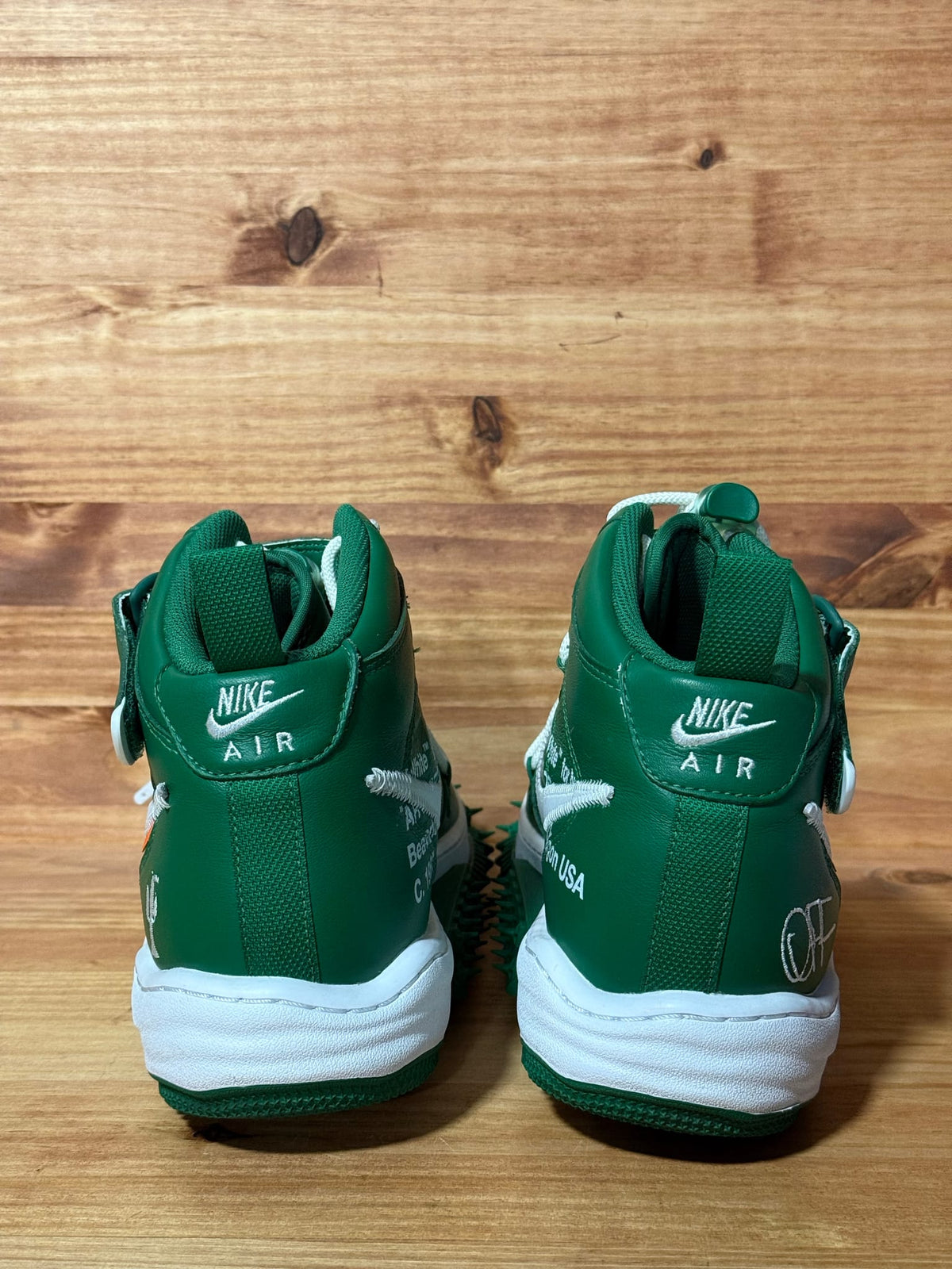 Nike Air Force 1 Mid Off-White Pine Green - Size 12