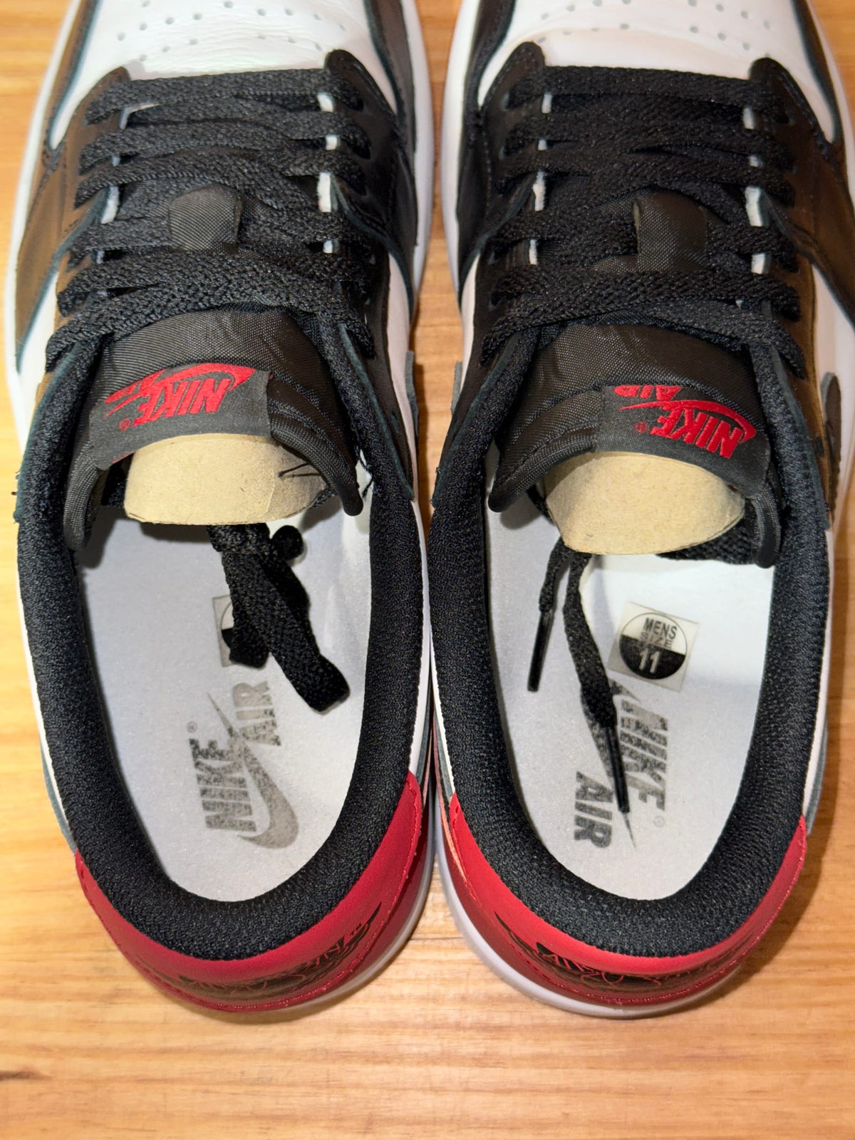 Jordan 1 Retro Low OG Black Toe (2023) - Size 11