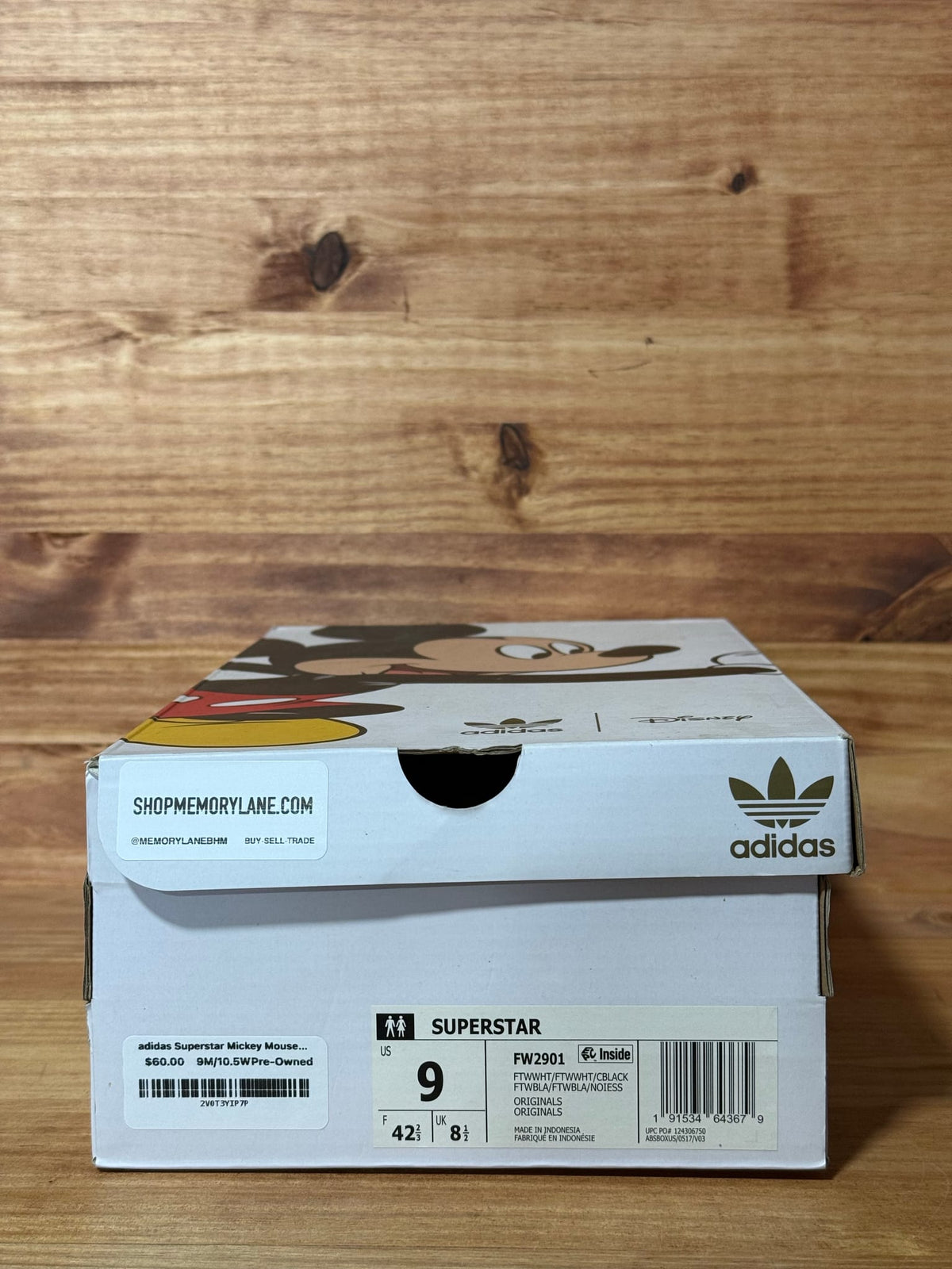 adidas Superstar Mickey Mouse - Size 9