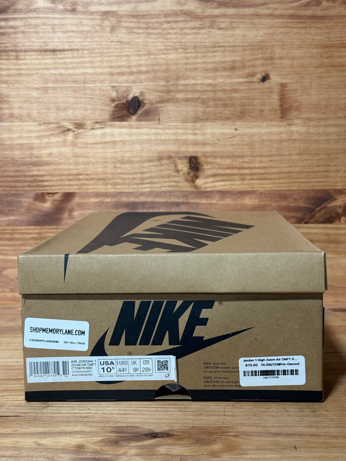Jordan 1 High Zoom Air CMFT Red Suede