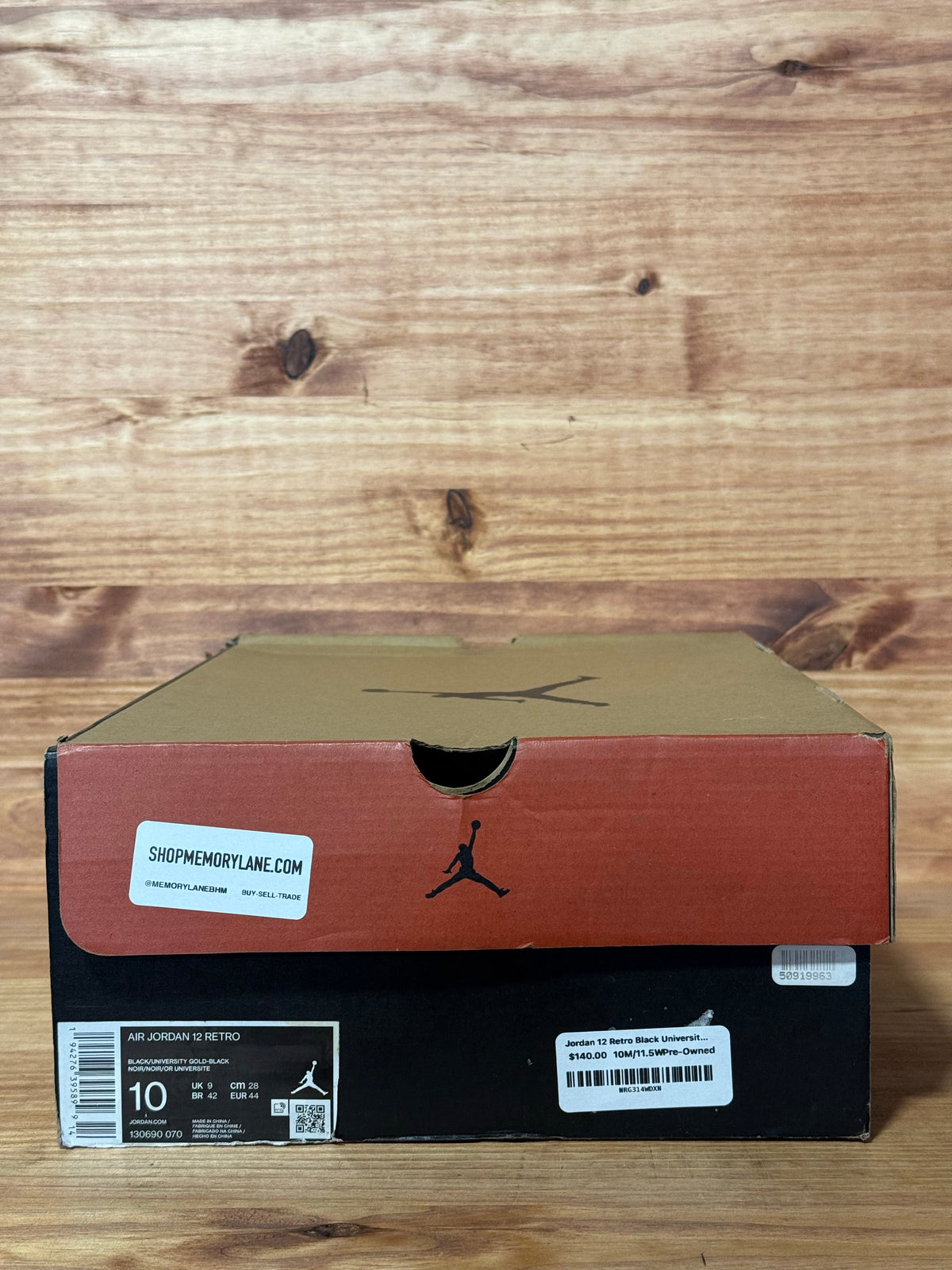 Jordan 12 Retro Black University Gold