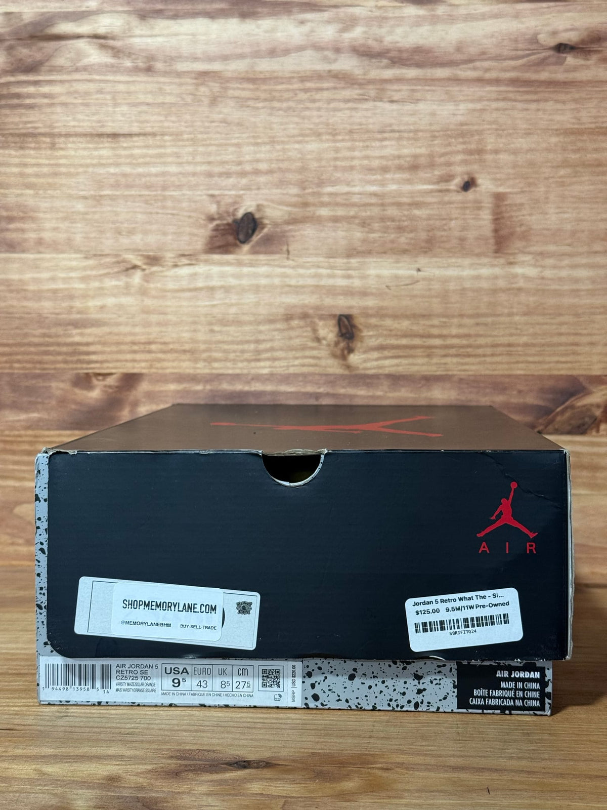 Jordan 5 Retro What The - Size 9.5
