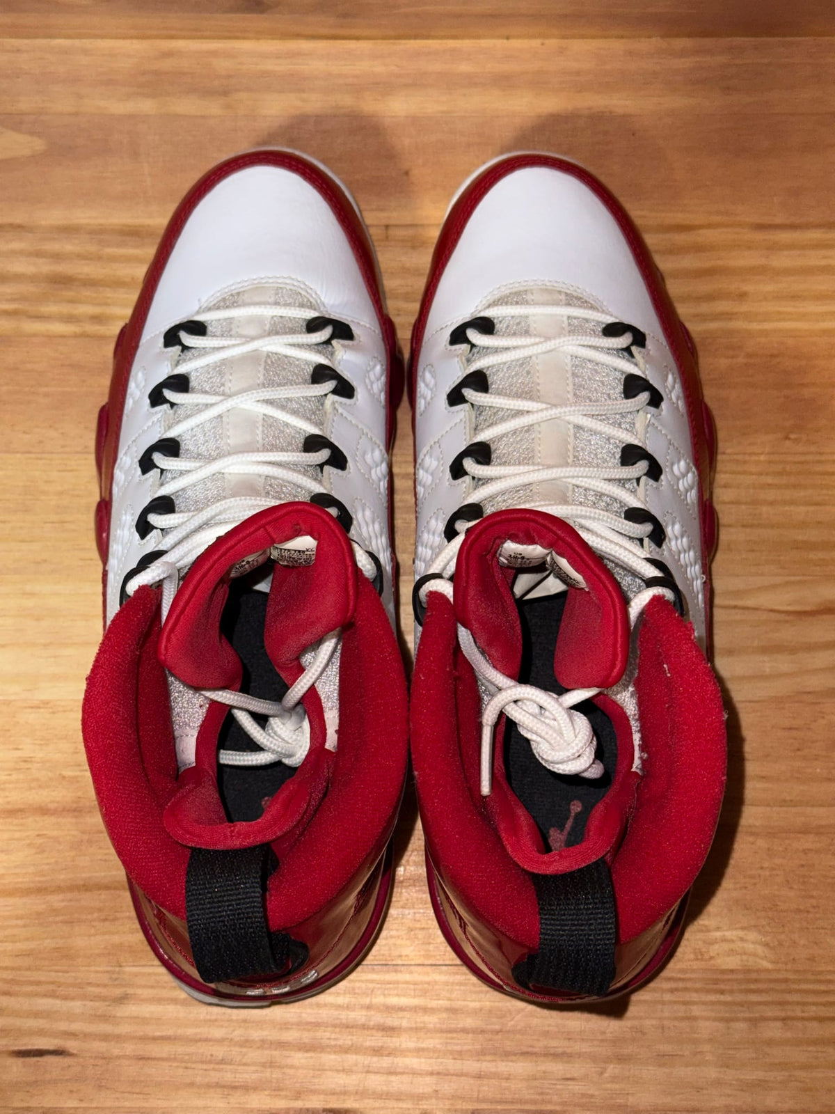 Jordan 9 Retro White Gym Red - Size 10.5