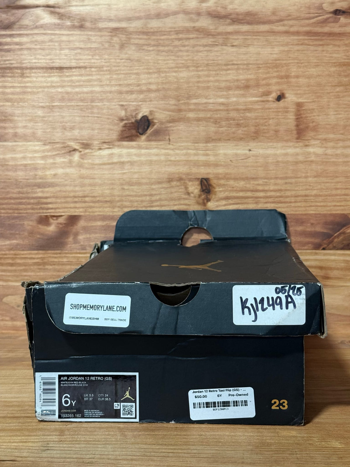 Jordan 12 Retro Taxi Flip (GS) - Size 6Y