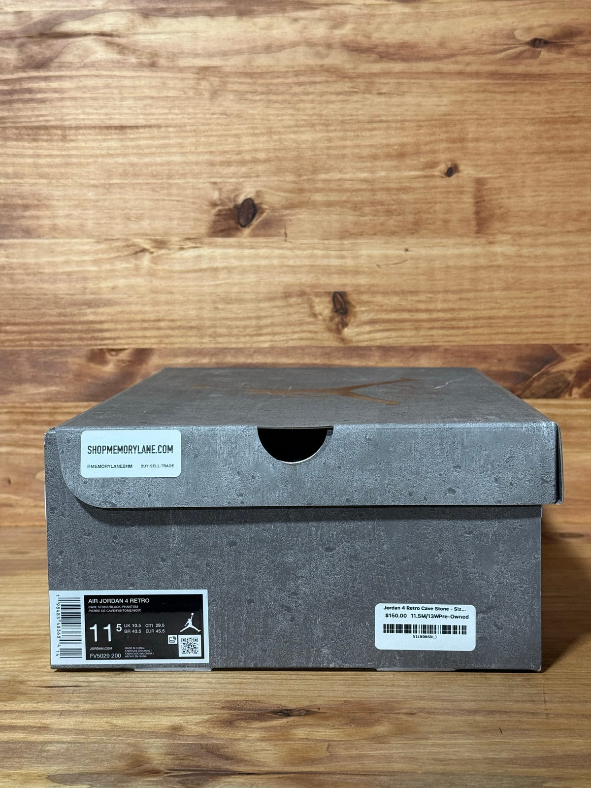 Jordan 4 Retro Cave Stone - Size 11.5