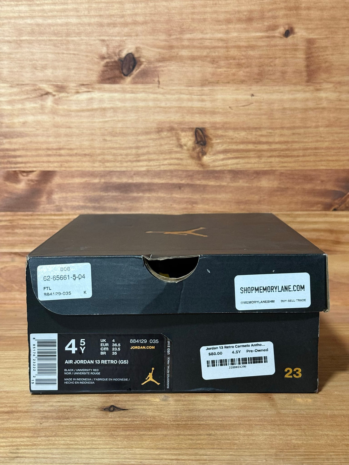 Jordan 13 Retro Carmelo Anthony Class Of 2002 (GS) - Size 4.5Y