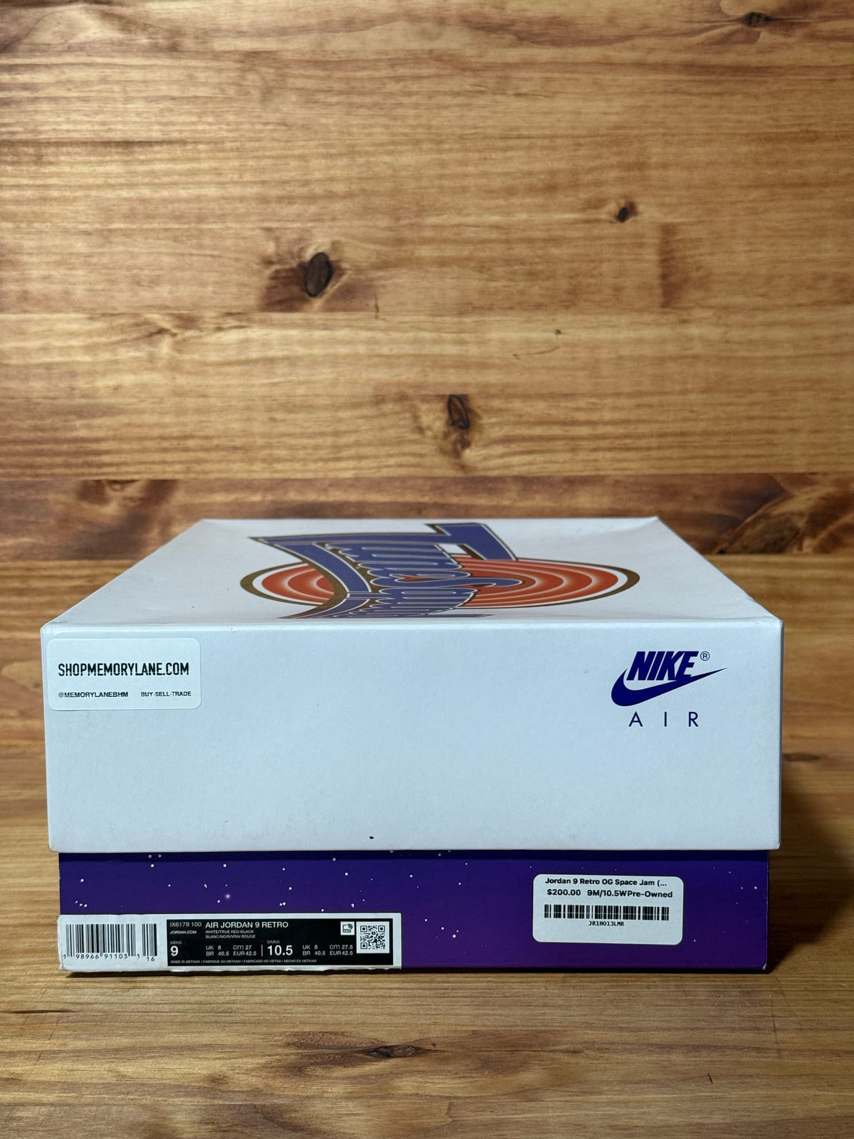 Jordan 9 Retro OG Space Jam (2026) - Size 9