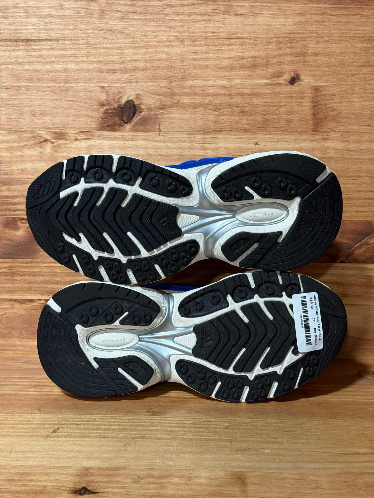 adidas Adistar XLG 2.0 White Hi-Res Blue (GS) - Size 7Y