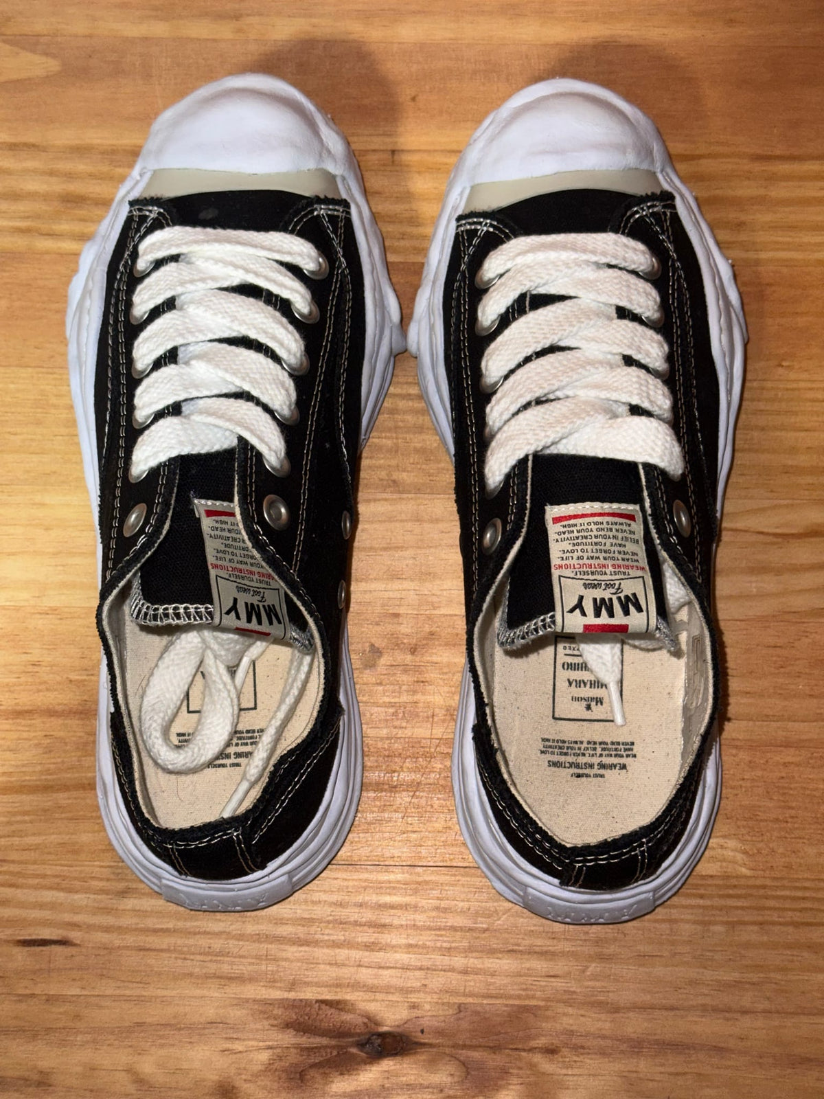 Maison Mihara Yasuhiro Hank OG Sole Canvas Low Black - Size 9