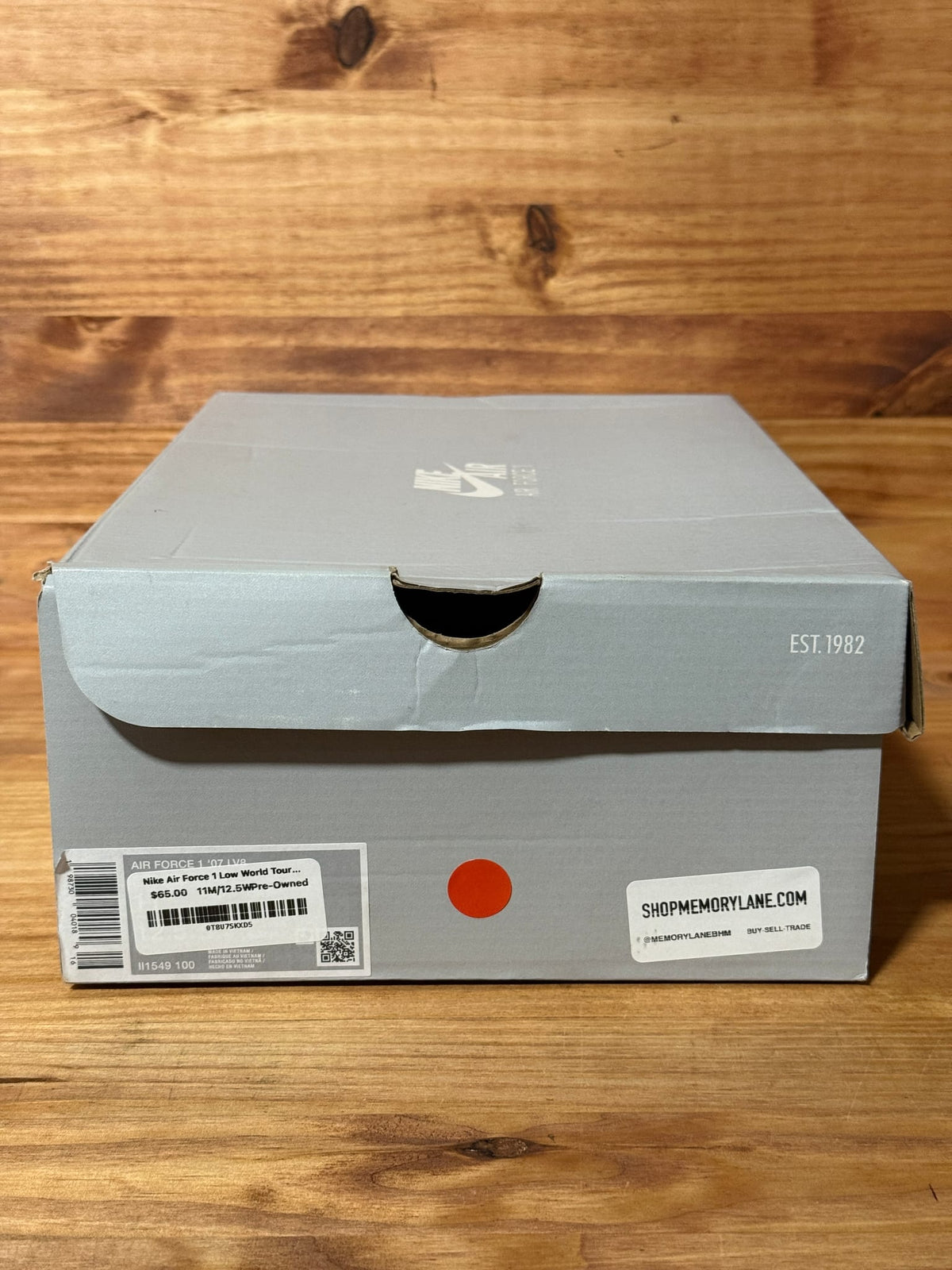 Nike Air Force 1 Low World Tour White - Size 11