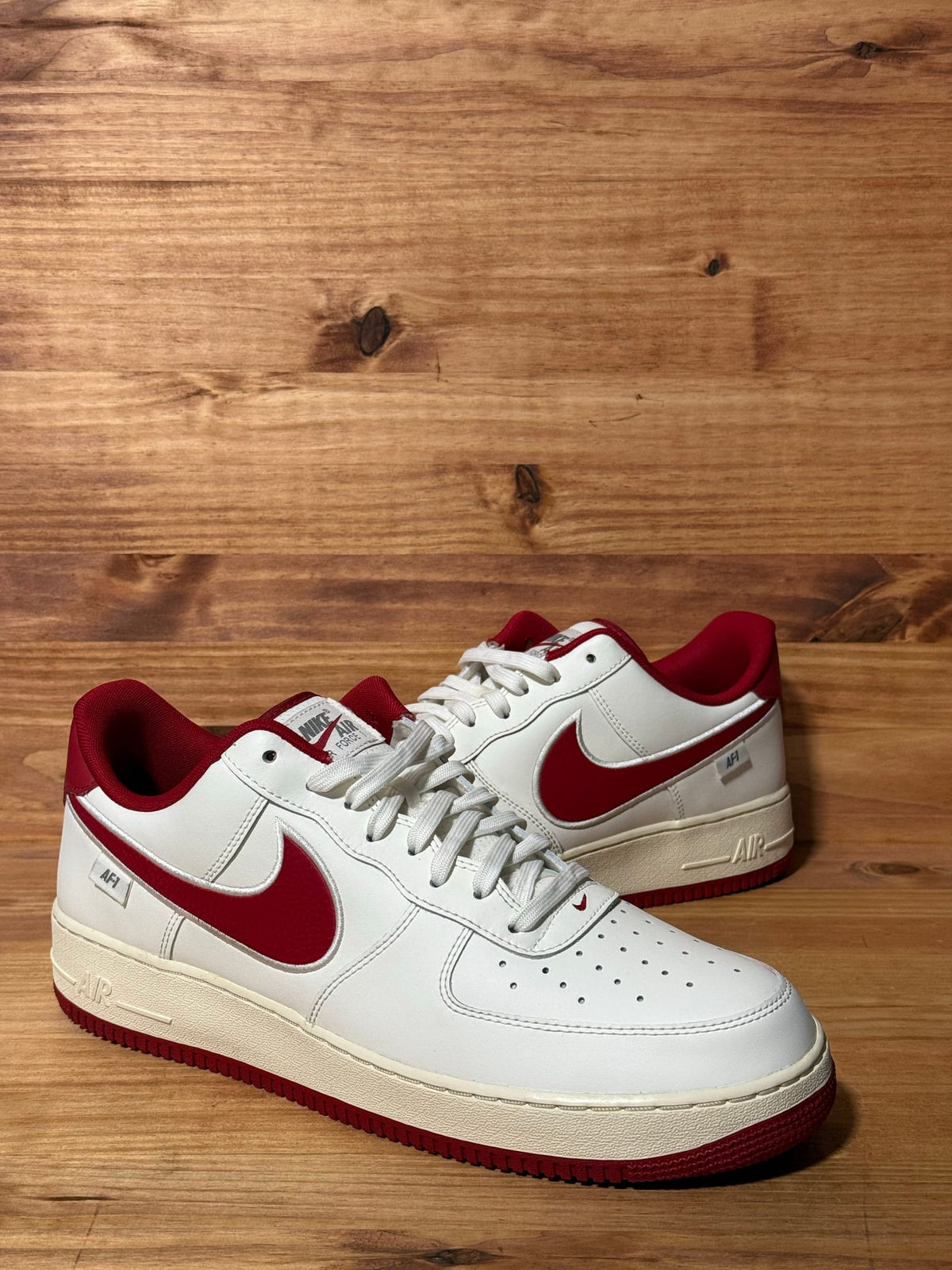Nike Air Force 1 Low '07 Sail Gym Red - Size 13