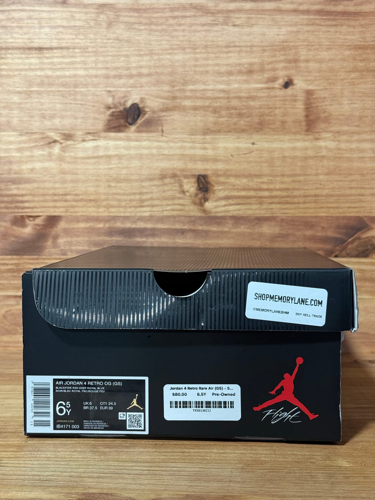 Jordan 4 Retro Rare Air (GS) - Size 6.5Y