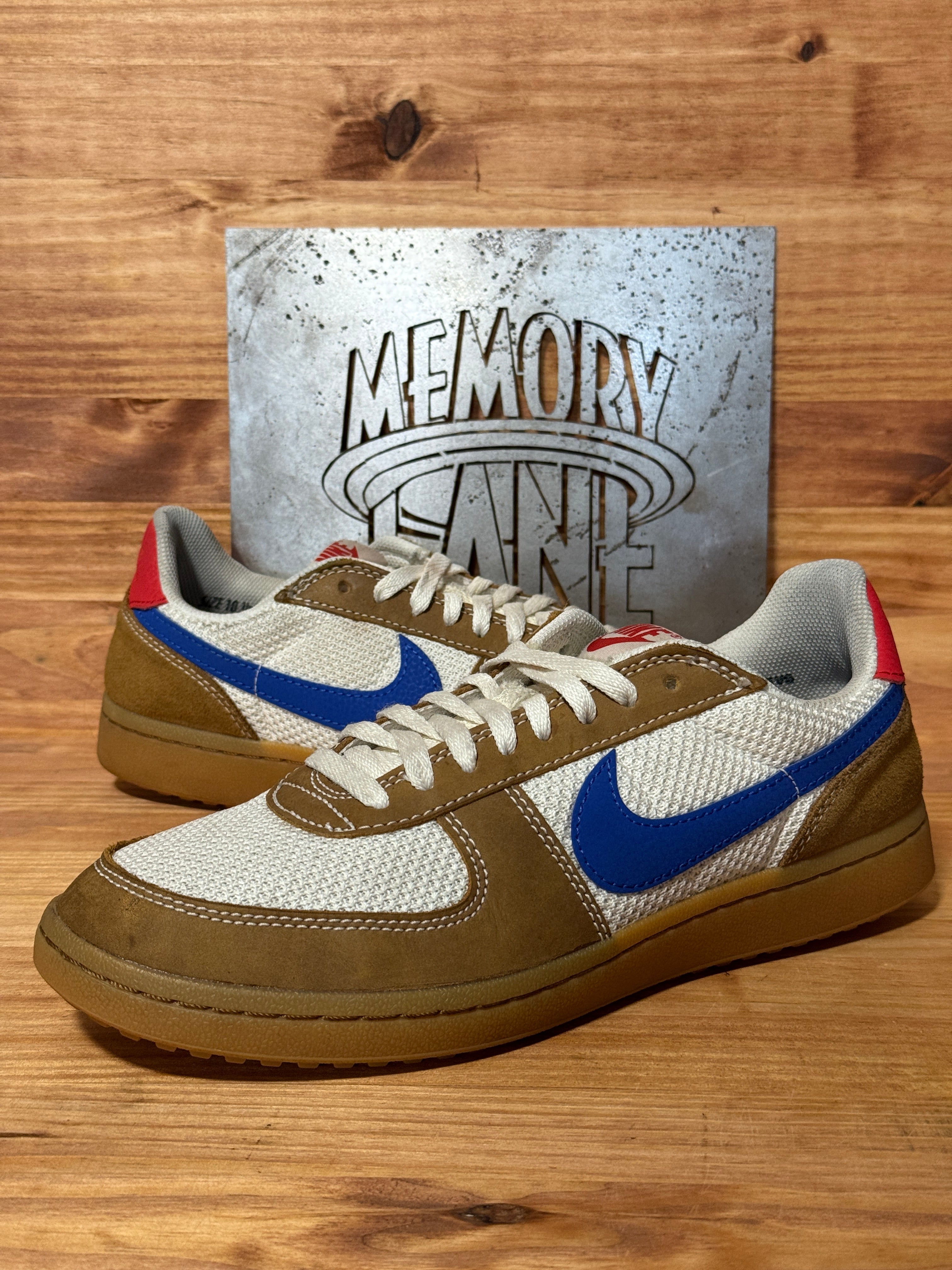 Nike Field General Brown White Royal Blue Red