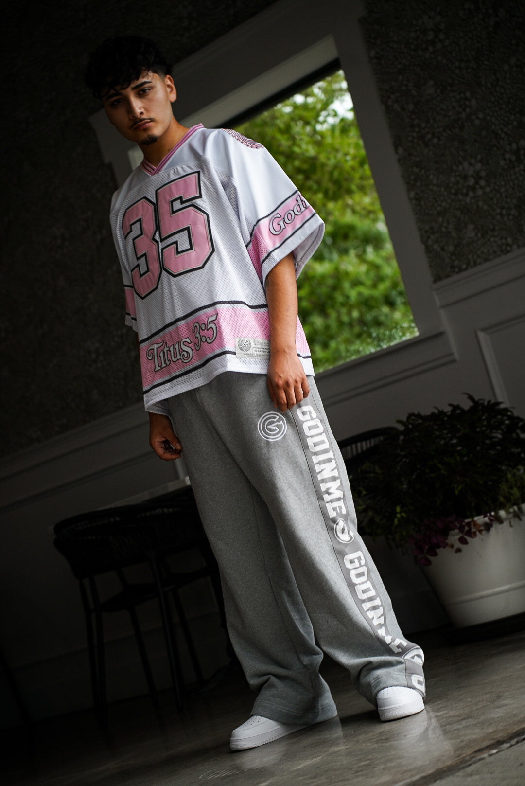 LOGO SWEATPANTS - GREY