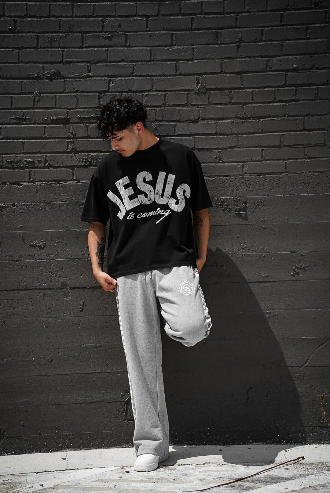 "JESUS IS COMING" BOXY TEE