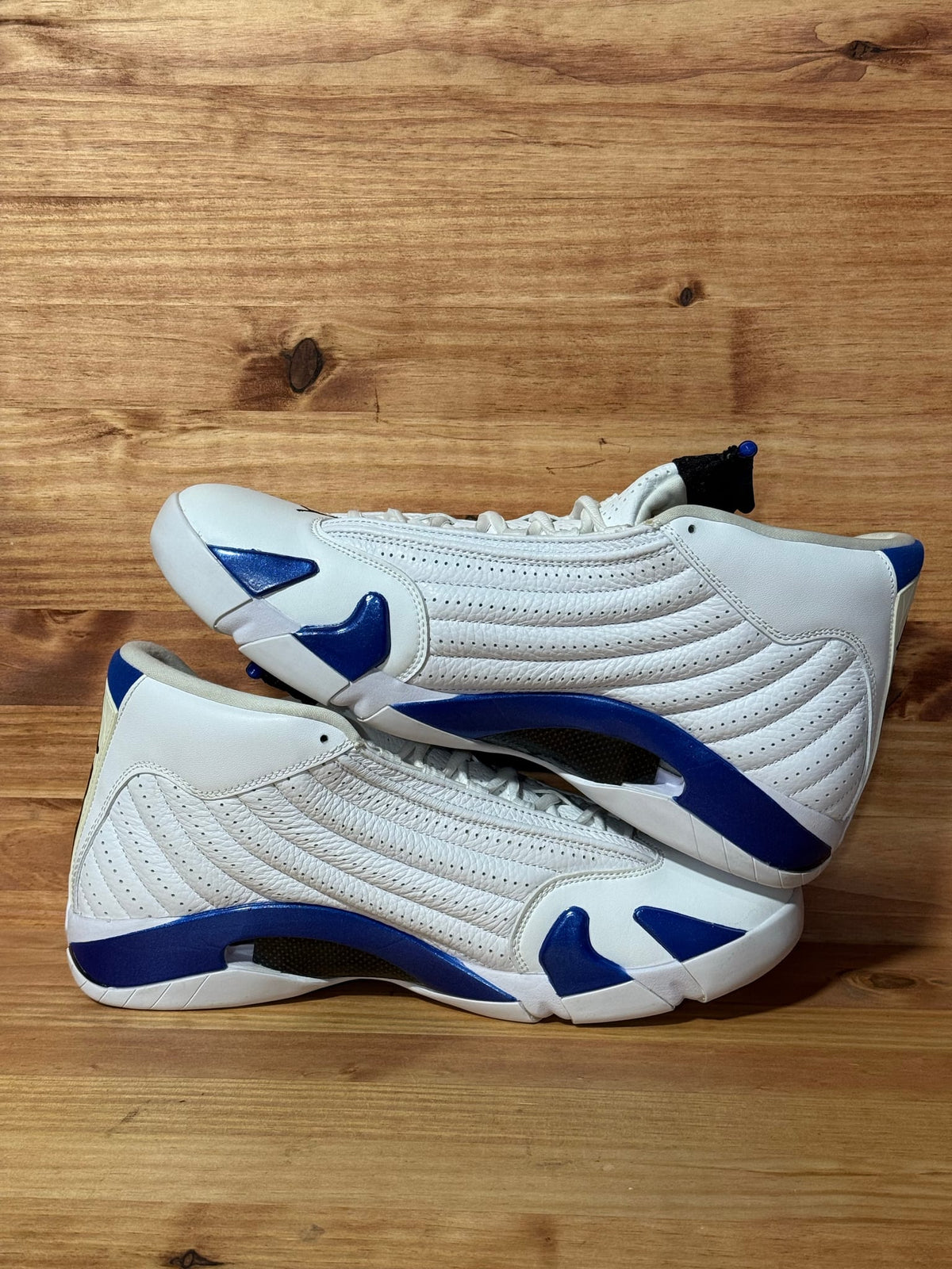 Jordan 14 Retro White Hyper Royal - Size 13